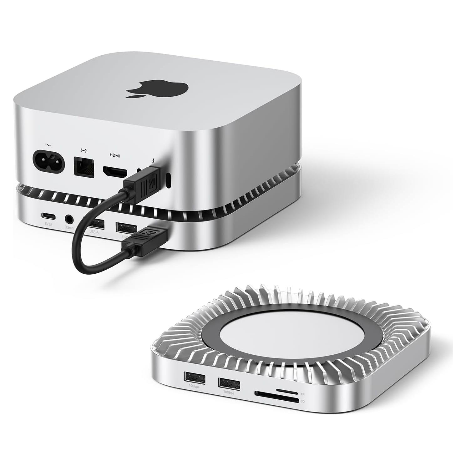 Dock Raycue para Mac Mini M4 con Soporte y Enclosure SSD 8TB