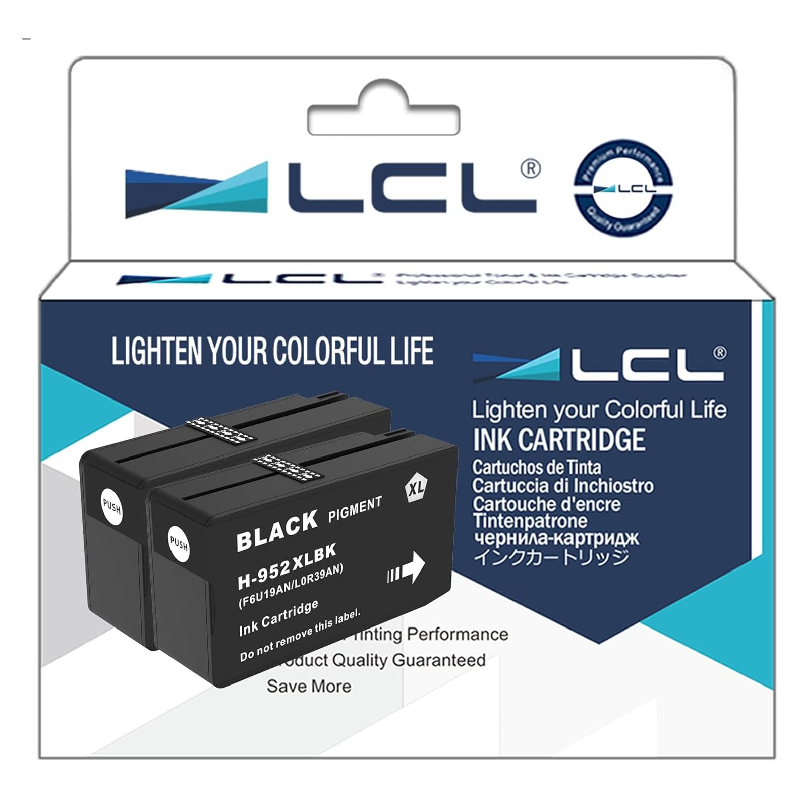 Cartucho de tinta LCL 952XL negro alto rendimiento 2 unidades
