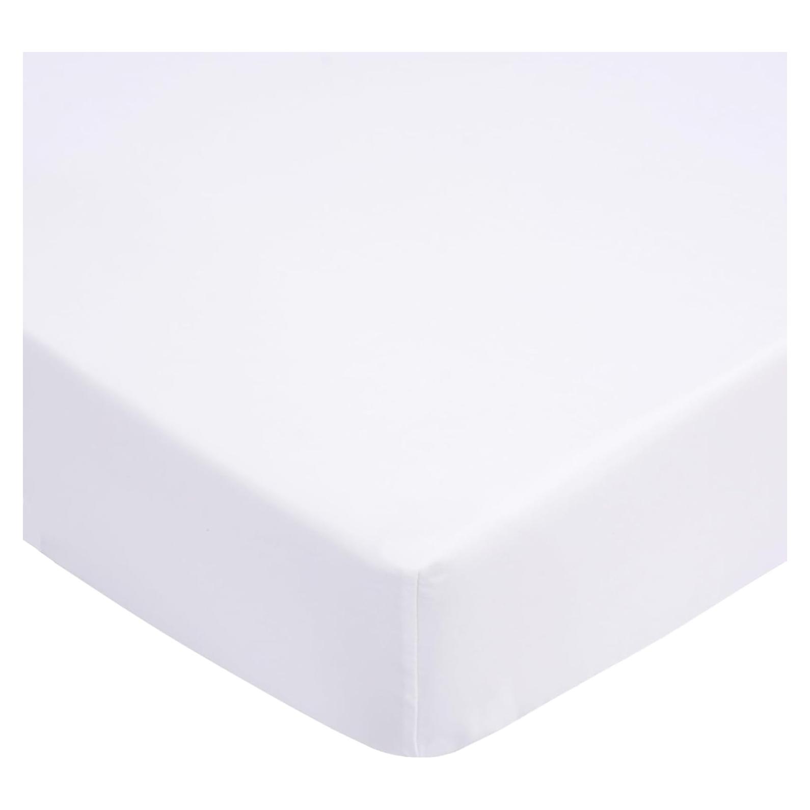 Sábana Ajustable para Cuna UOMNY Blanca 132x71 cm Poliester