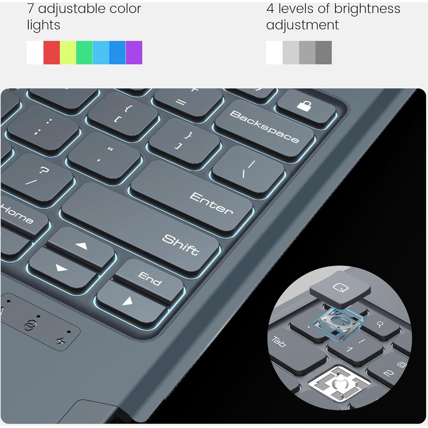 Funda Teclado Retroiluminado Nillkin para iPad Air 13" y Pro 12.9"