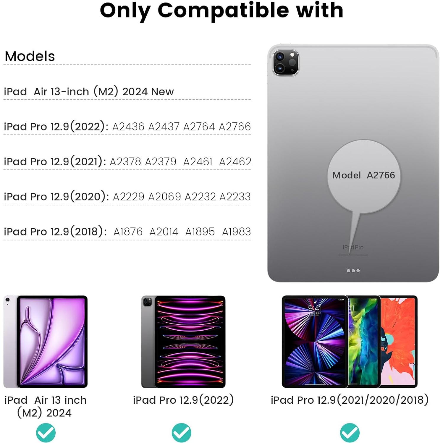 Funda Teclado Retroiluminado Nillkin para iPad Air 13" y Pro 12.9"