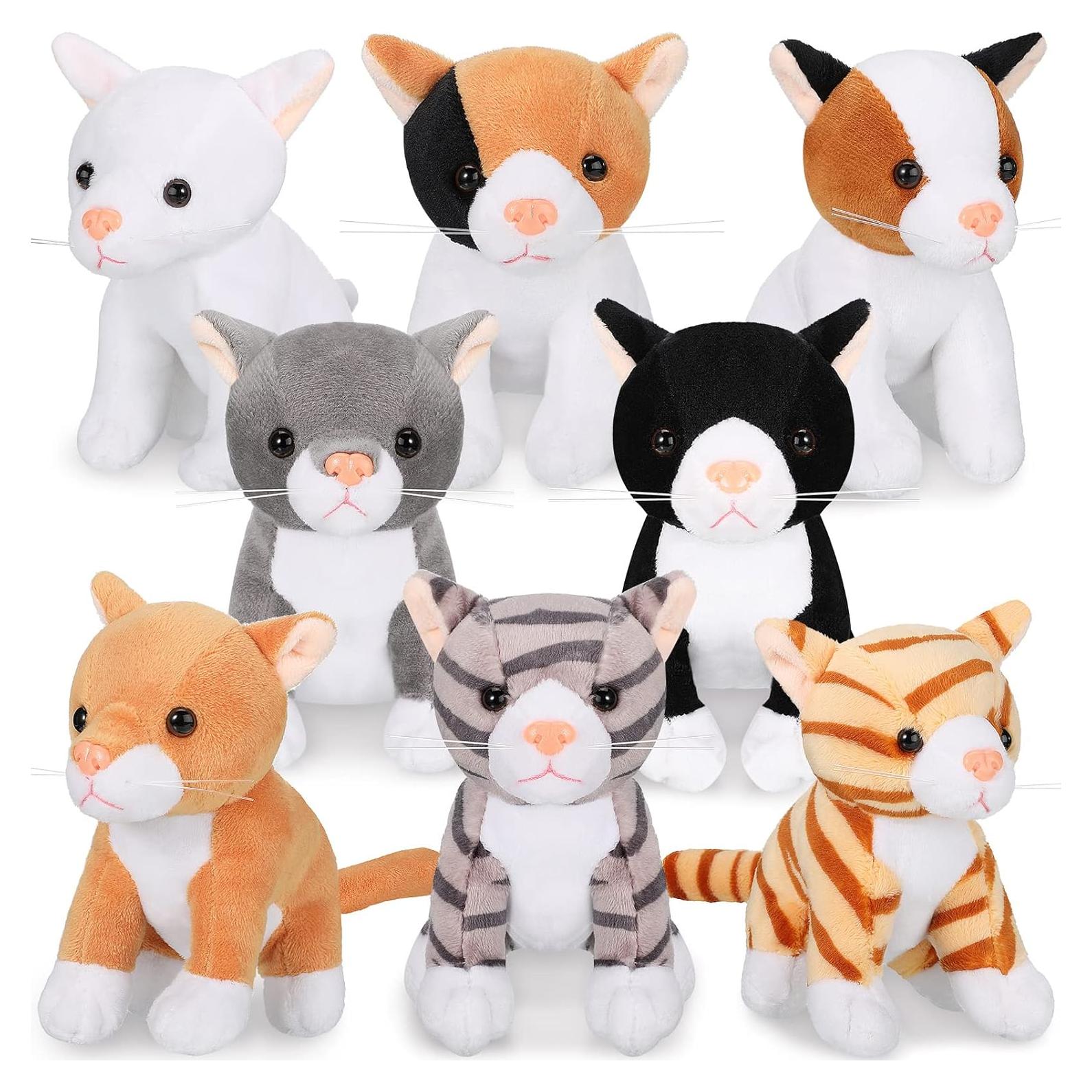 Sumind 8 Animales de Peluche para Gato 15 cm Variados