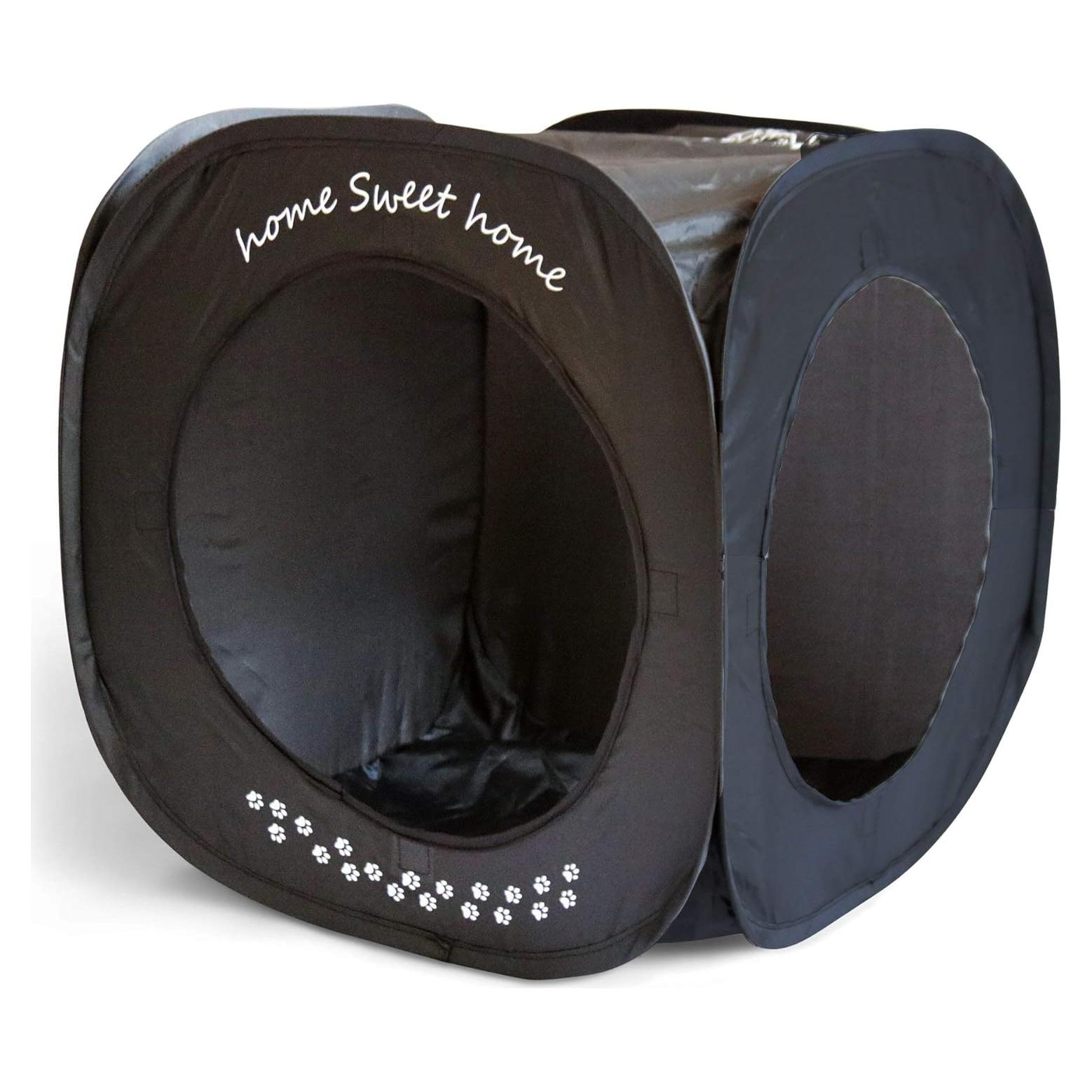 Cubo para Gatos Feline Ruff 43cm Plegable Negro