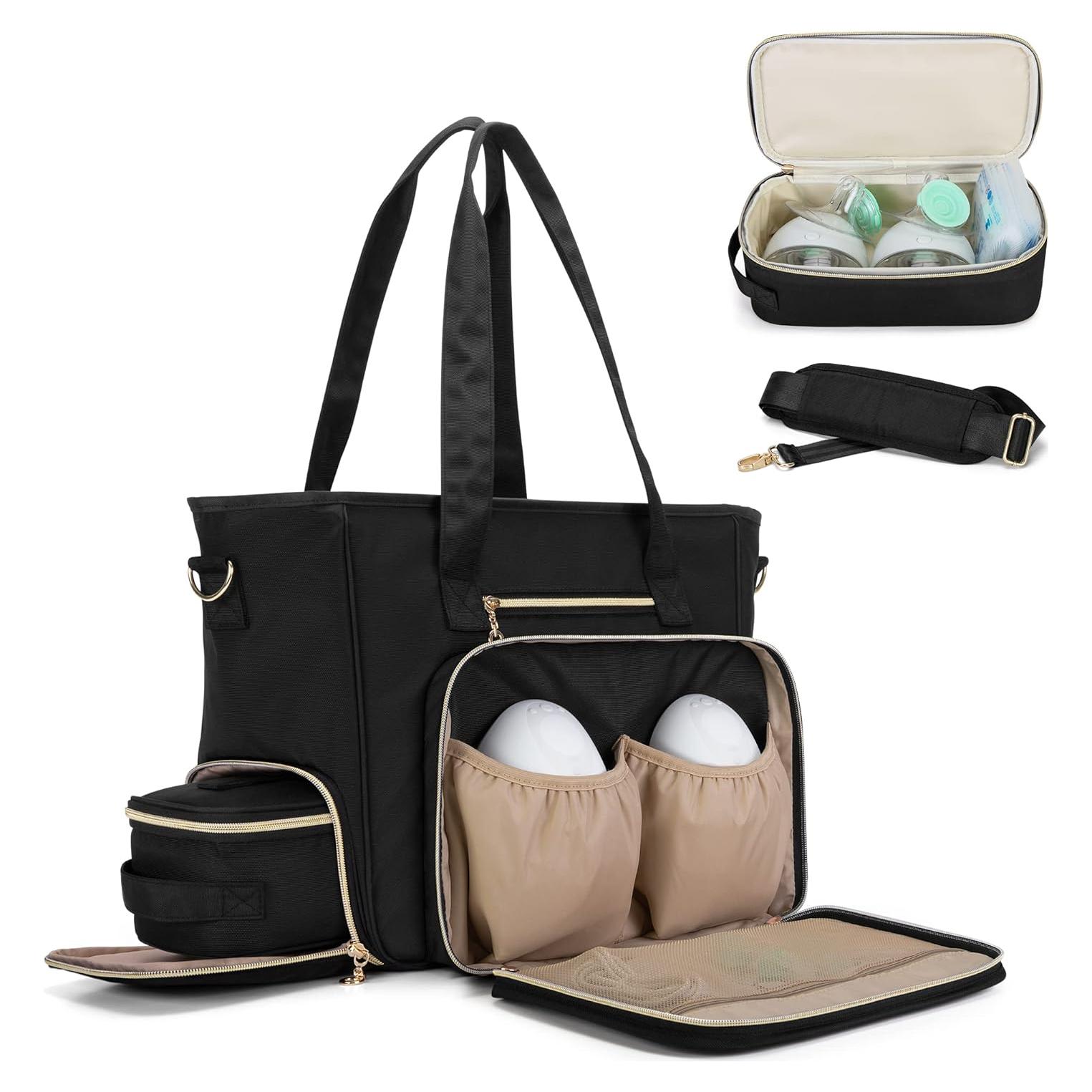 Bolsa Extractor de Leche BAFASO Portátil con Enfriador Negro