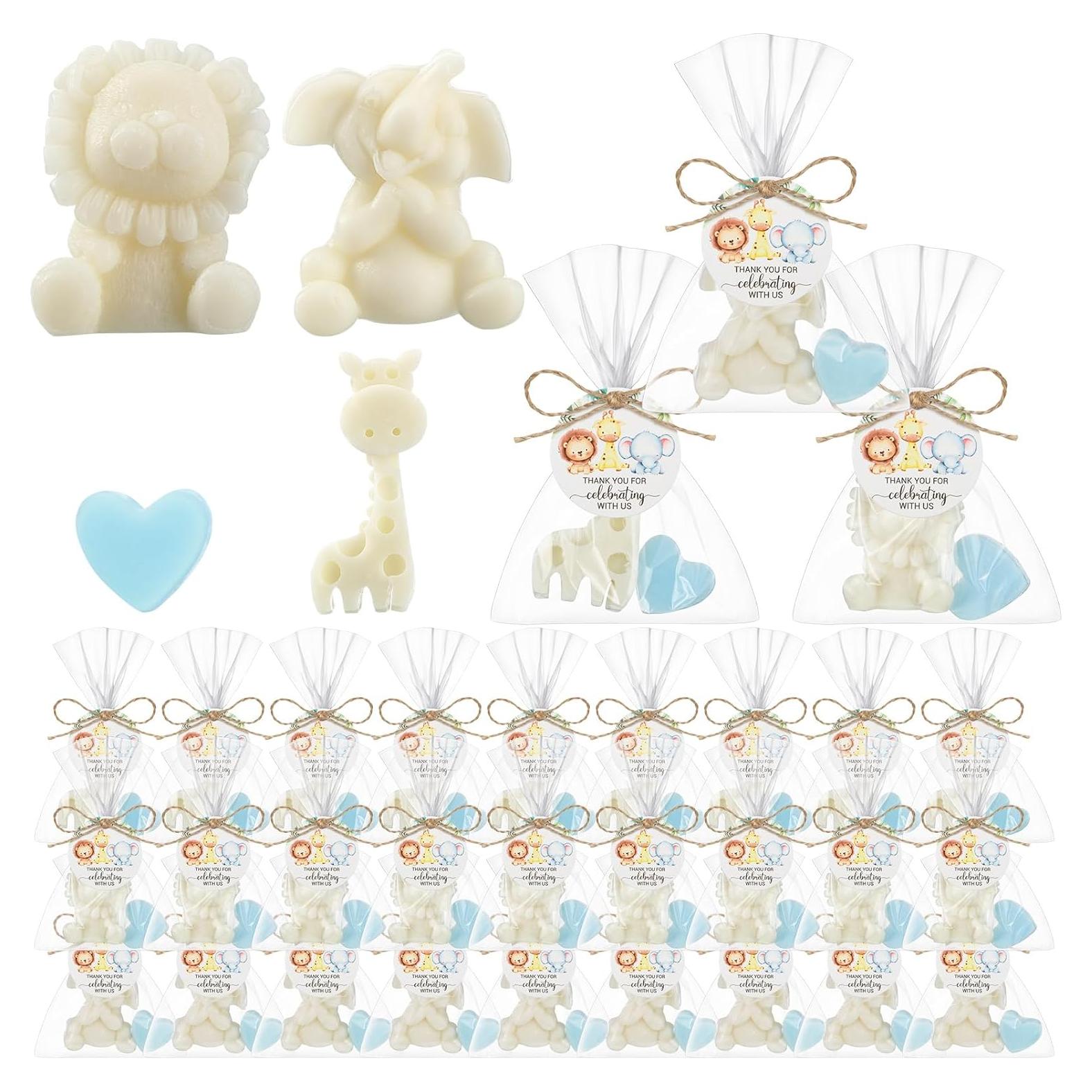 Juego de Jabones de Safari Demissle para Baby Shower 20 Piezas