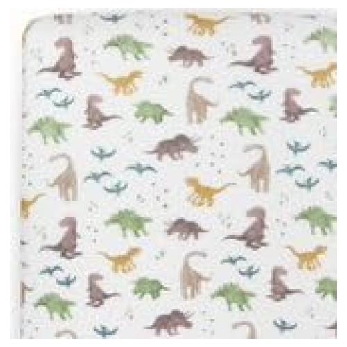 Sábana de Cuna Ajustable Little Unicorn 132x71 cm Amigos Dino