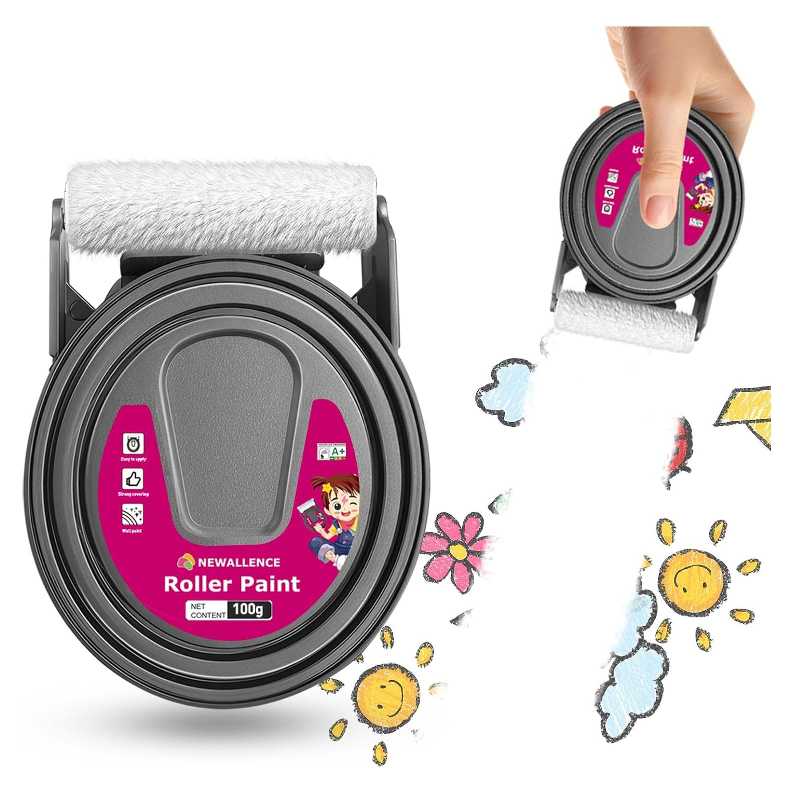 Pintura Blanca para Paredes NEWALLENCE 3.52 Oz 2-en-1 con Rodillo