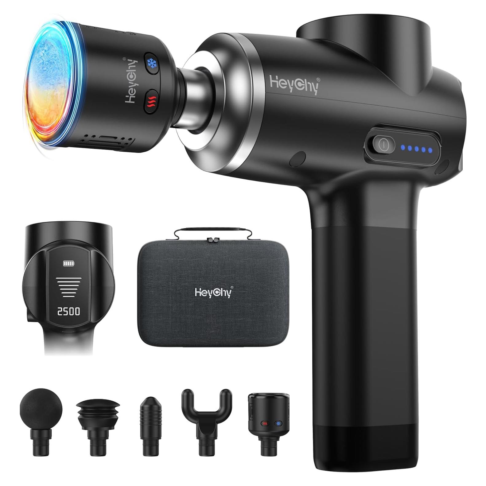 Pistola de Masaje HEYCHY S5Pro-A-CH con Calor y Frío 12mm
