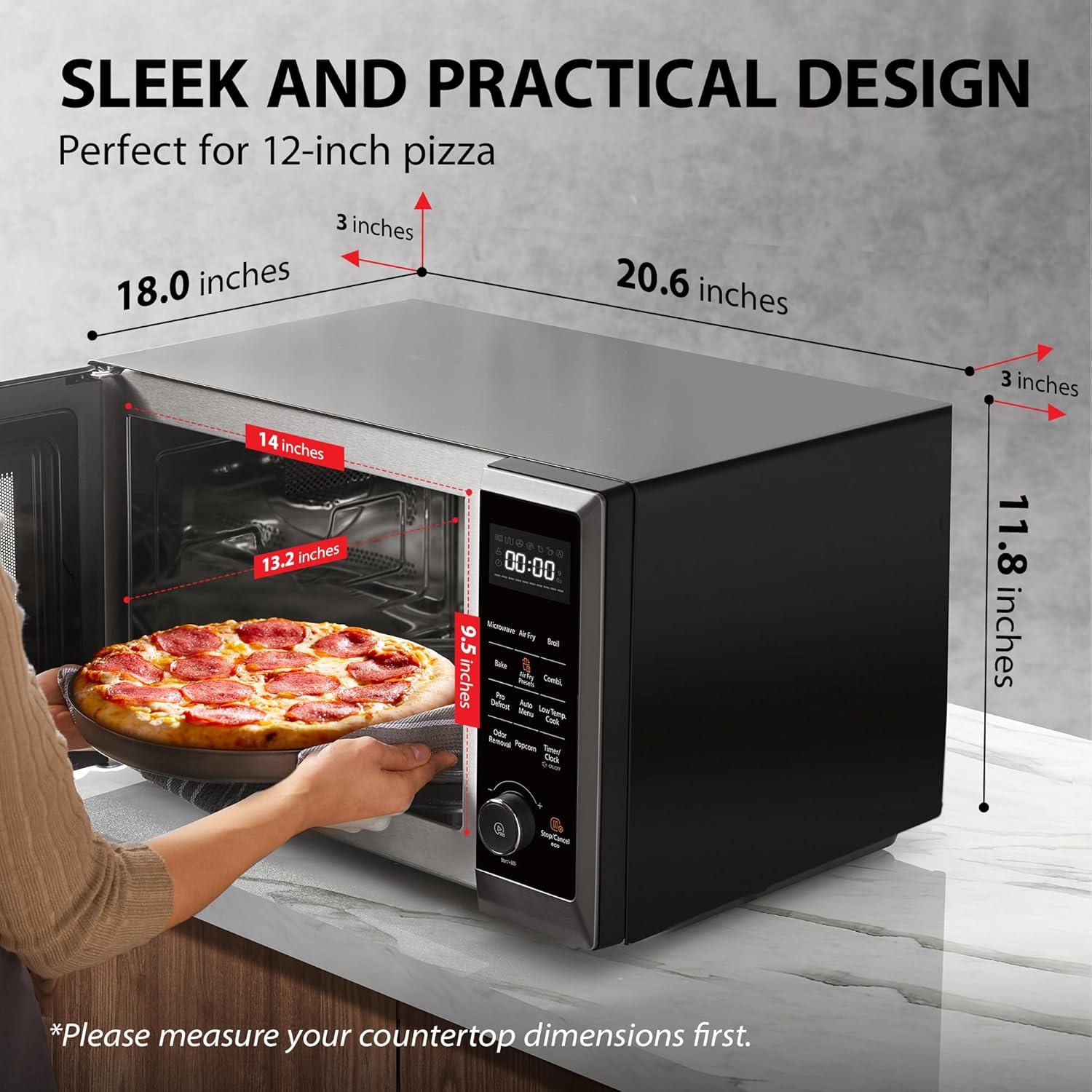 Horno Microondas TOSHIBA 8 en 1 Convección 1.0 Pies Cúbicos