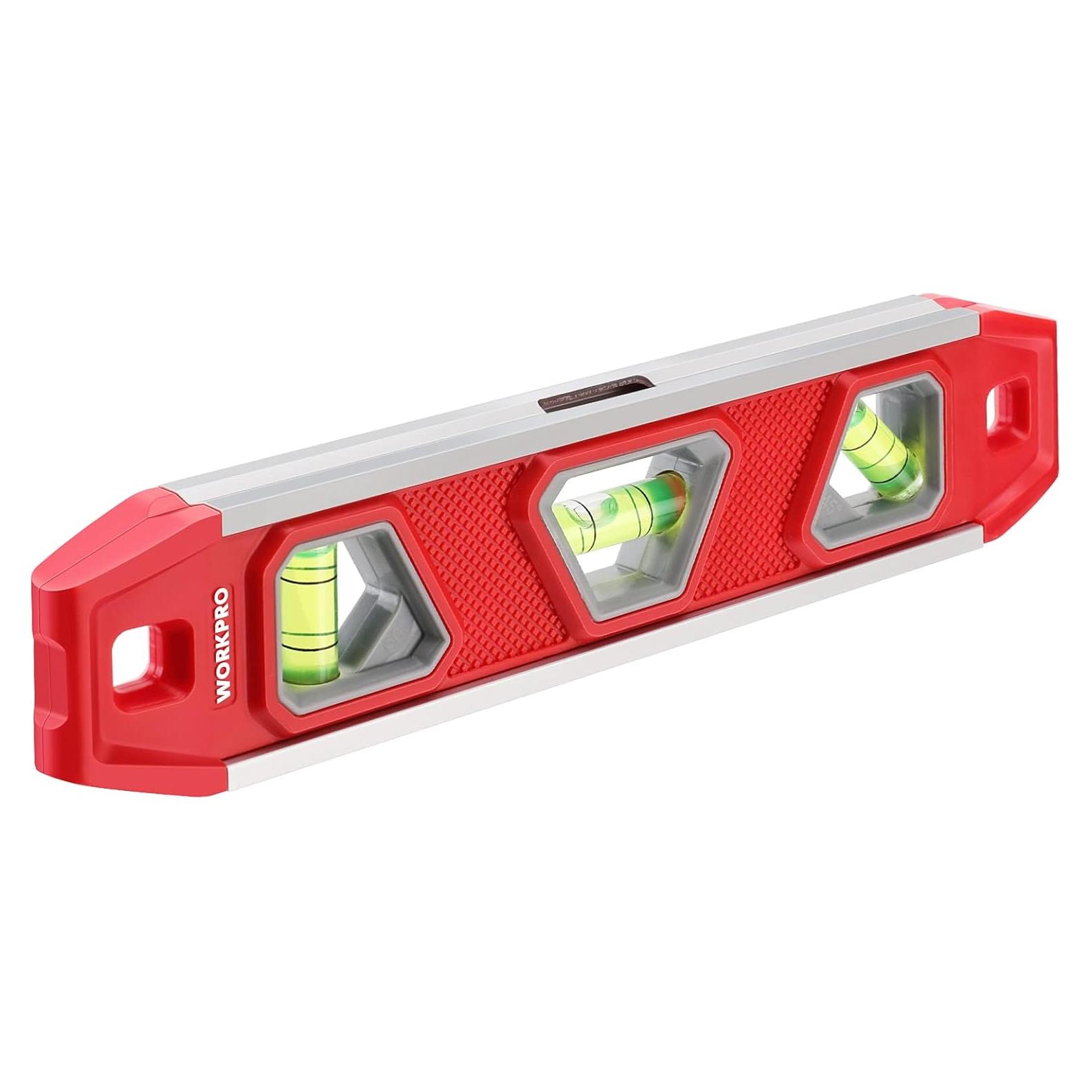 Nivel Torpedo Magnético WORKPRO 23cm con 3 Burbujas