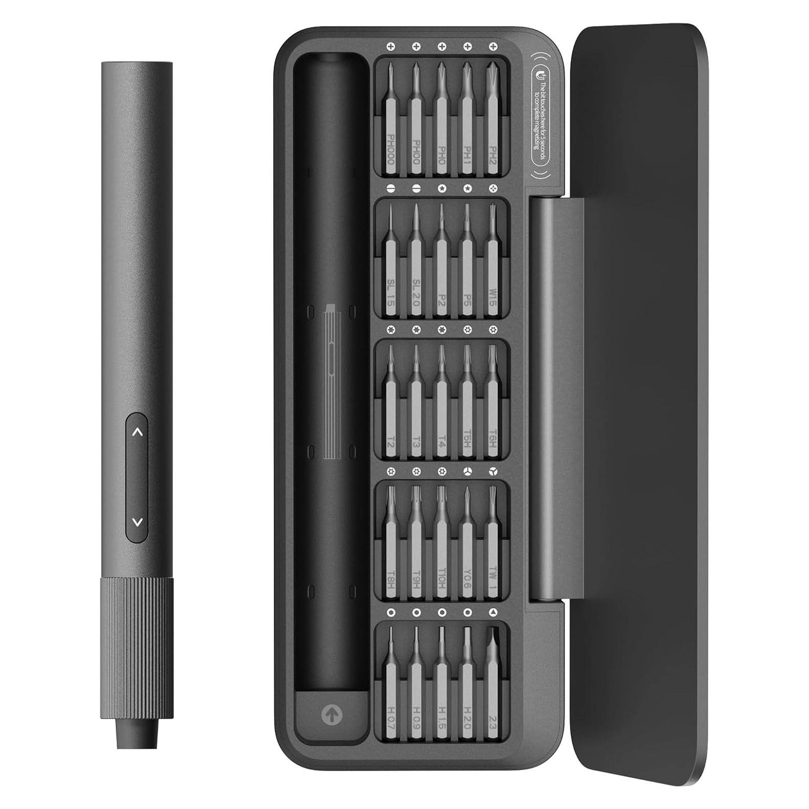 HOTO Destornillador Eléctrico 25 en 1 Recargable USB-C