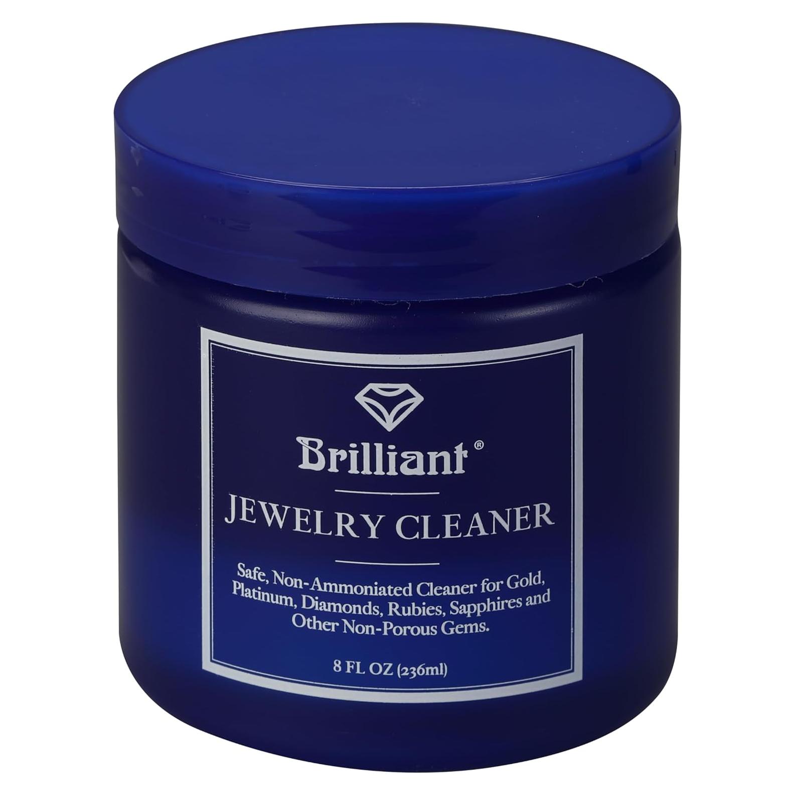 Limpiador de Joyería Brillante 236.6 ml - Oro, Platino, Gemas