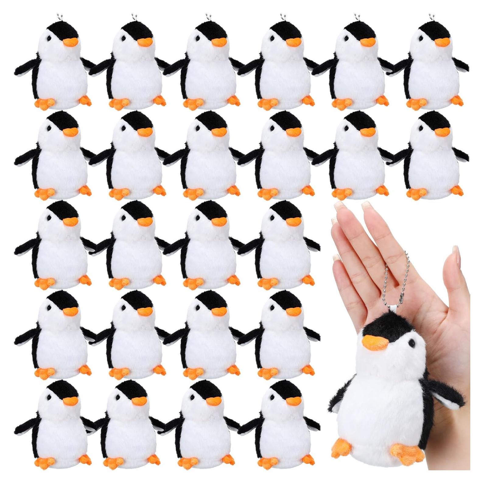 Shappy 24 Pcs Mini Peluche Pingüino 14 cm Regalos Invierno