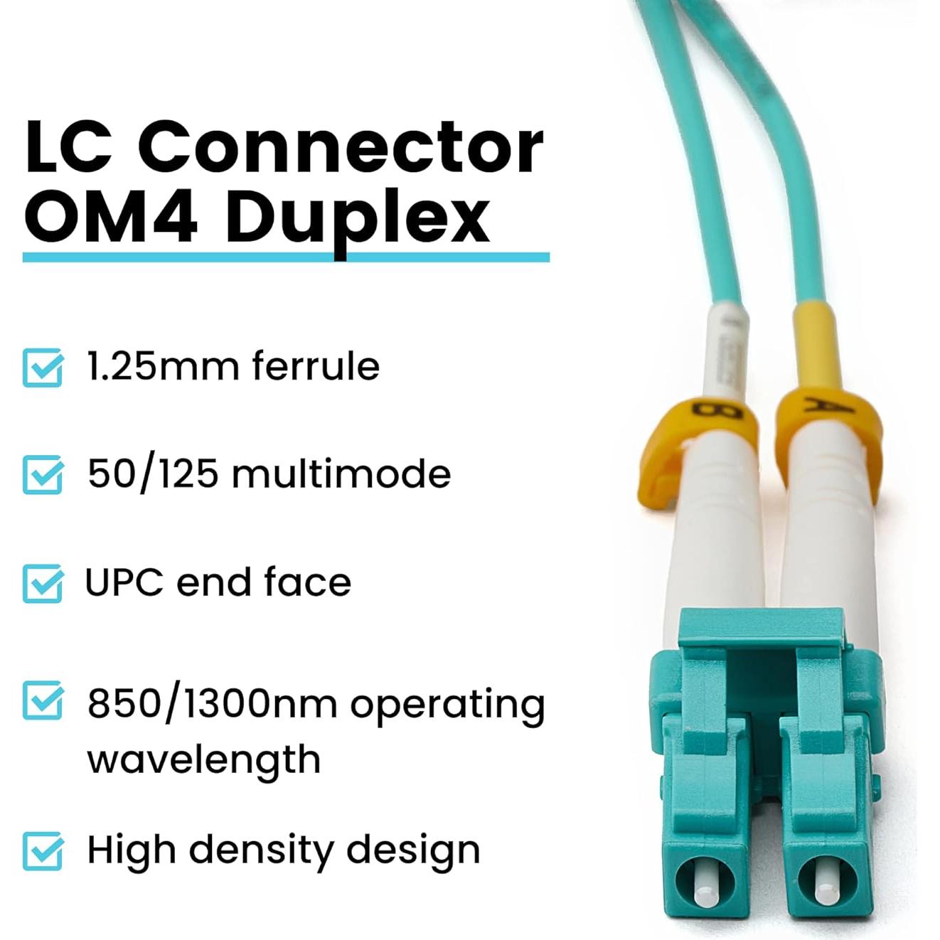 Cable de Parcheo de Fibra trueCABLE LC a LC 1m OM3 Multimodo