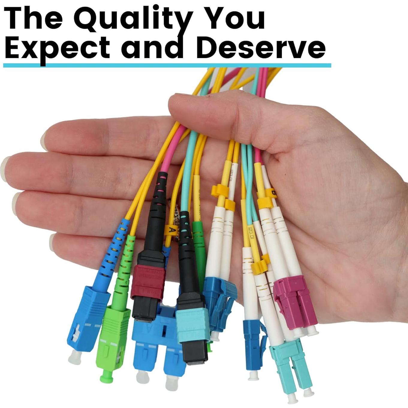 Cable de Parcheo de Fibra trueCABLE LC a LC 1m OM3 Multimodo