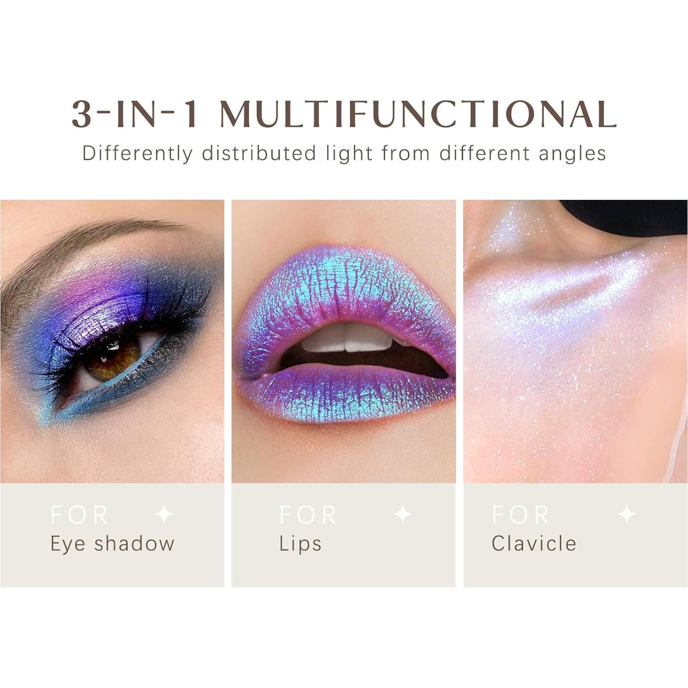 Paleta de iluminadores de diamante 8 colores - Maquillaje