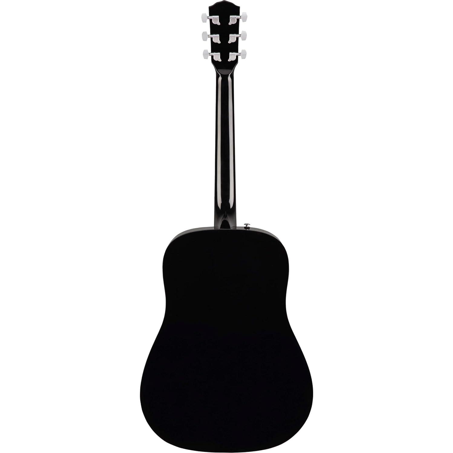 Guitarra Acústica Dreadnought Fender CD-60S Negra con Accesorios