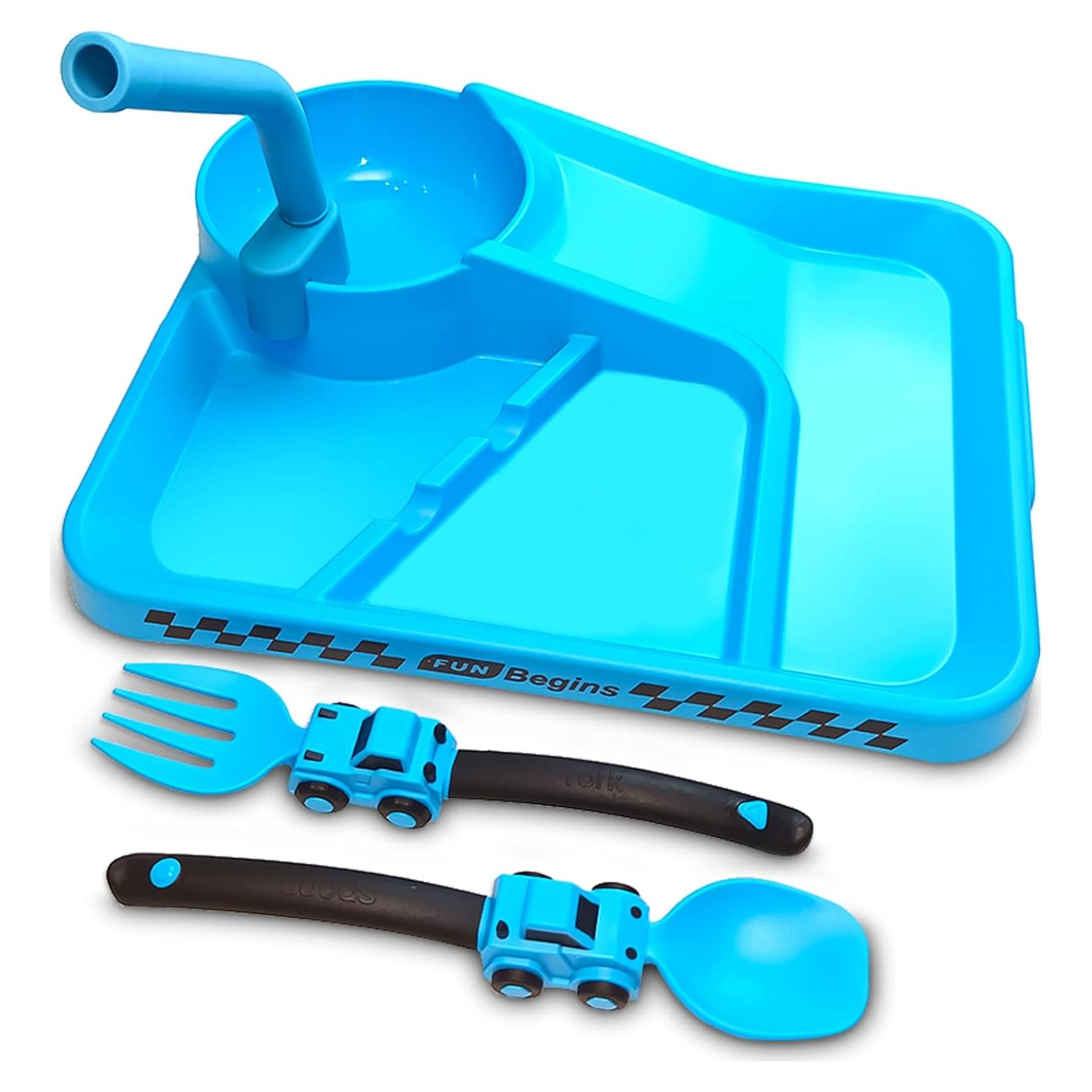 Set de Platos de Construcción Deinyi para Niños - Azul