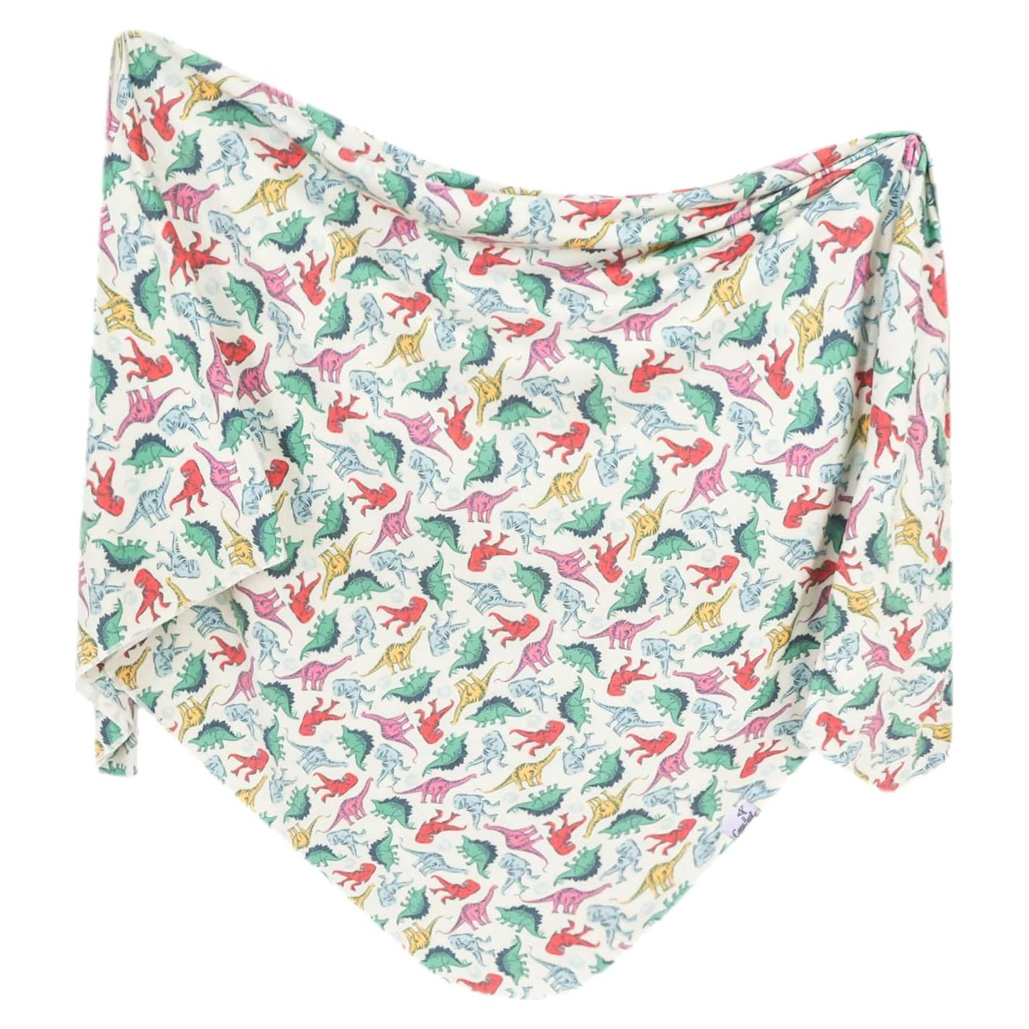 Manta de Envolver Copper Pearl Dinosaurios 117x117 cm Suave