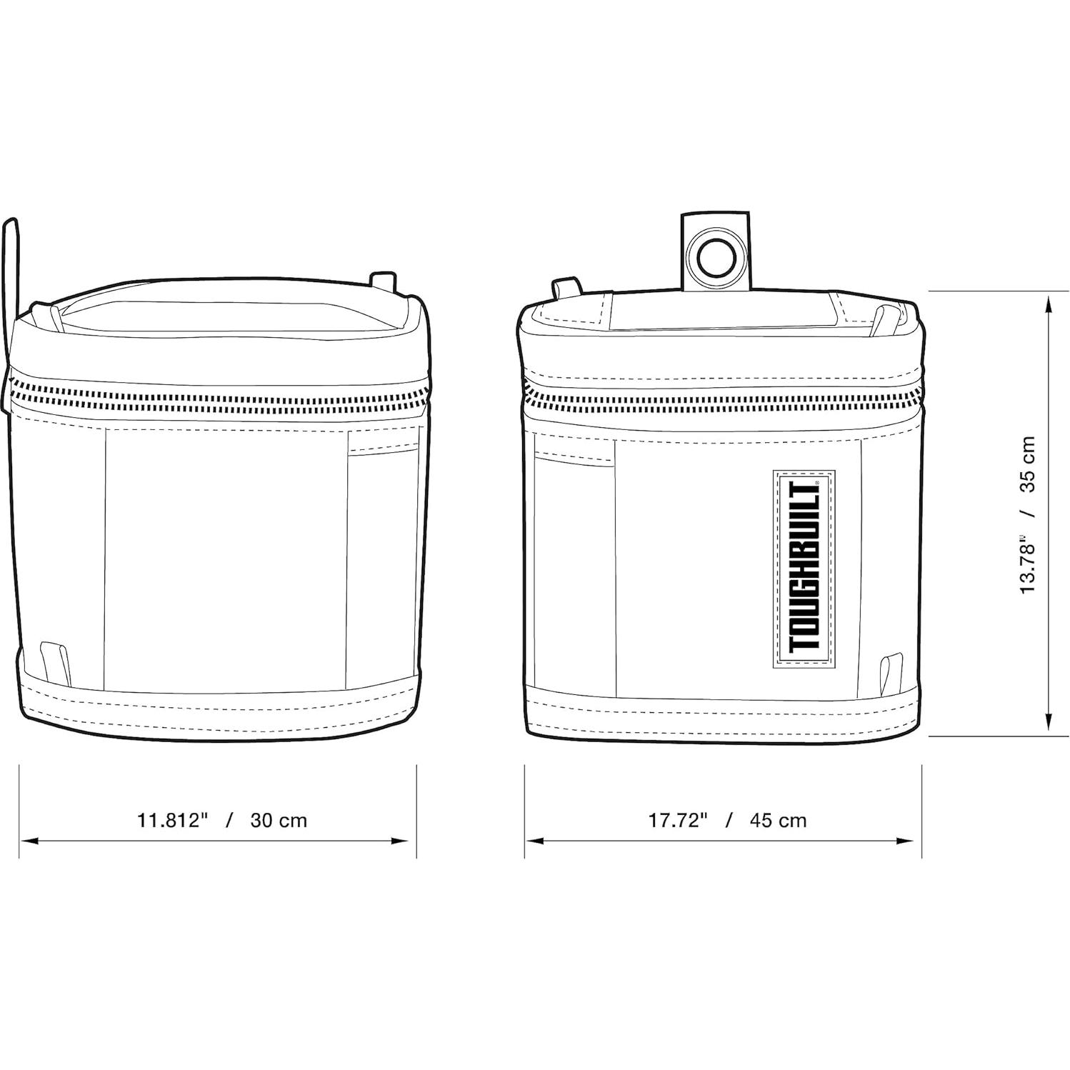 Cubos SoftBox 2-Pack ToughBuilt TB-192-A2 Negro Amarillo