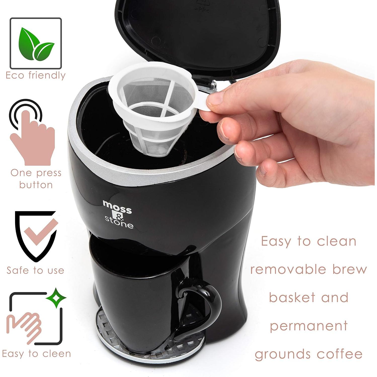 Cafetera de Goteo Moss & Stone Mini 1 Taza 12V con Taza 120ml