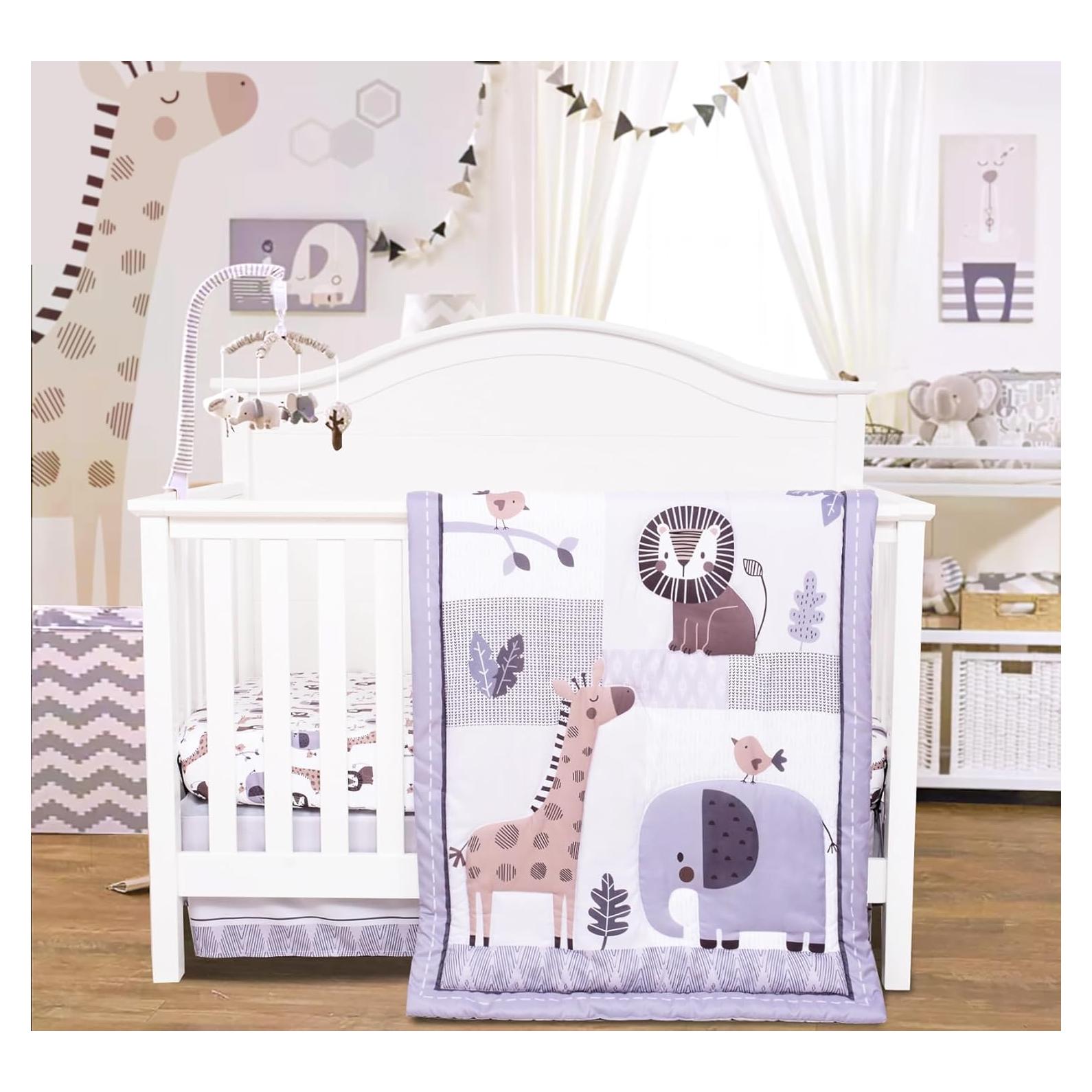 Conjunto de Ropa de Cuna Cloele Animales 3 Piezas Estándar