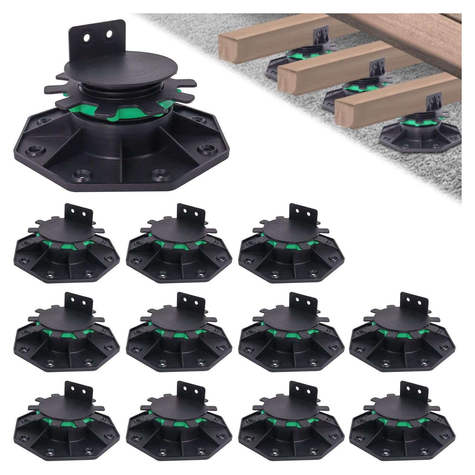 12 Soportes de Deck Ajustables MCCKLE 40-60 mm con Anillo de Bloqueo