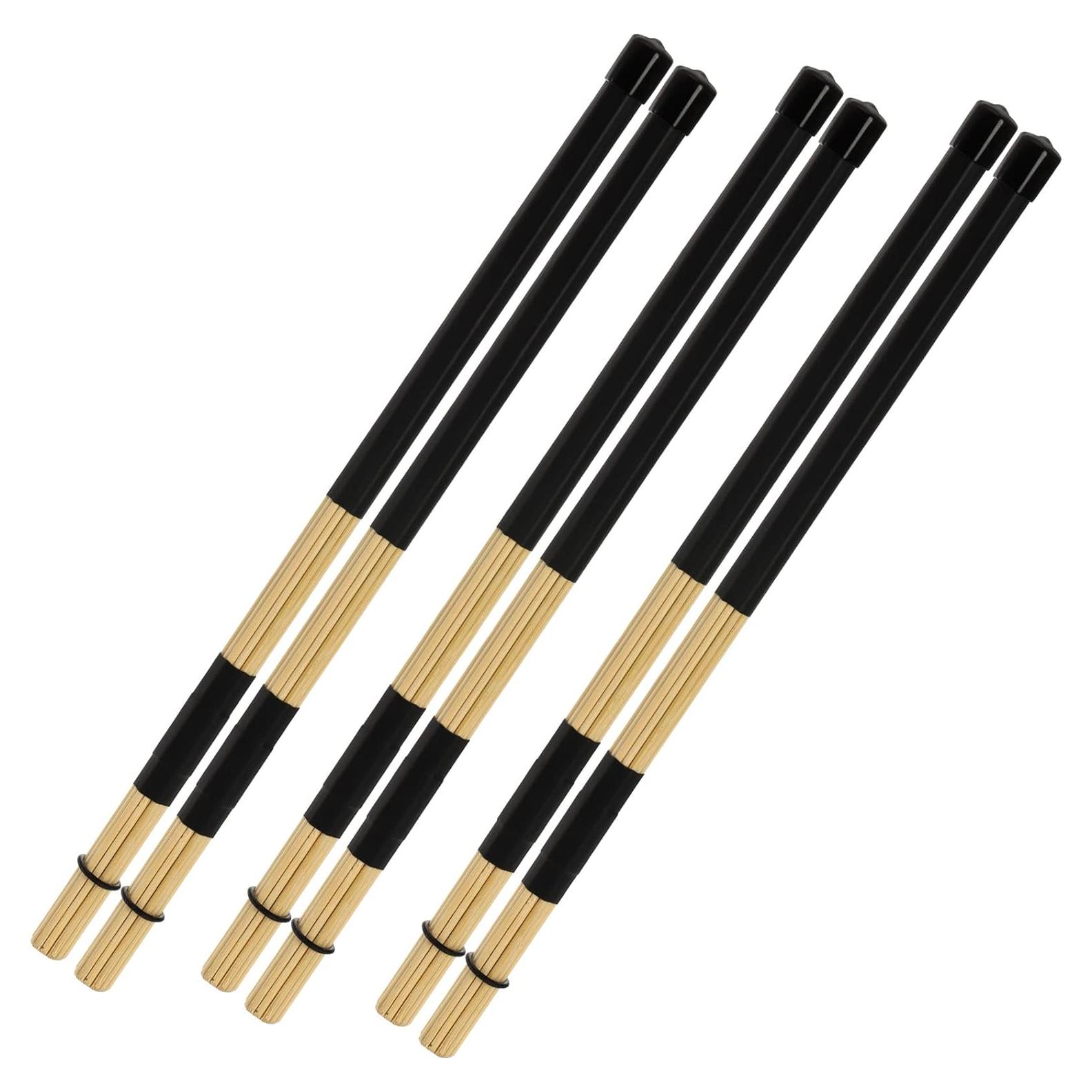 Palillos de Batería YOUEON 3 Pares 16" Bambú Jazz 5A