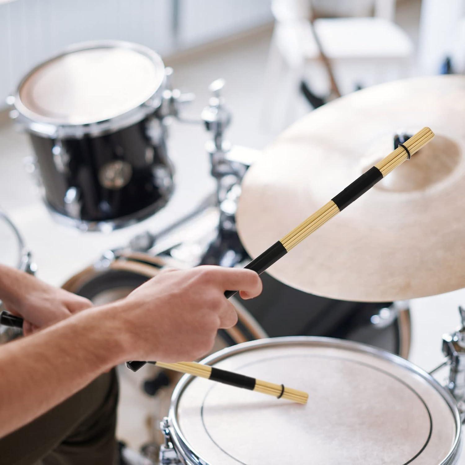 Palillos de Batería YOUEON 3 Pares 16" Bambú Jazz 5A