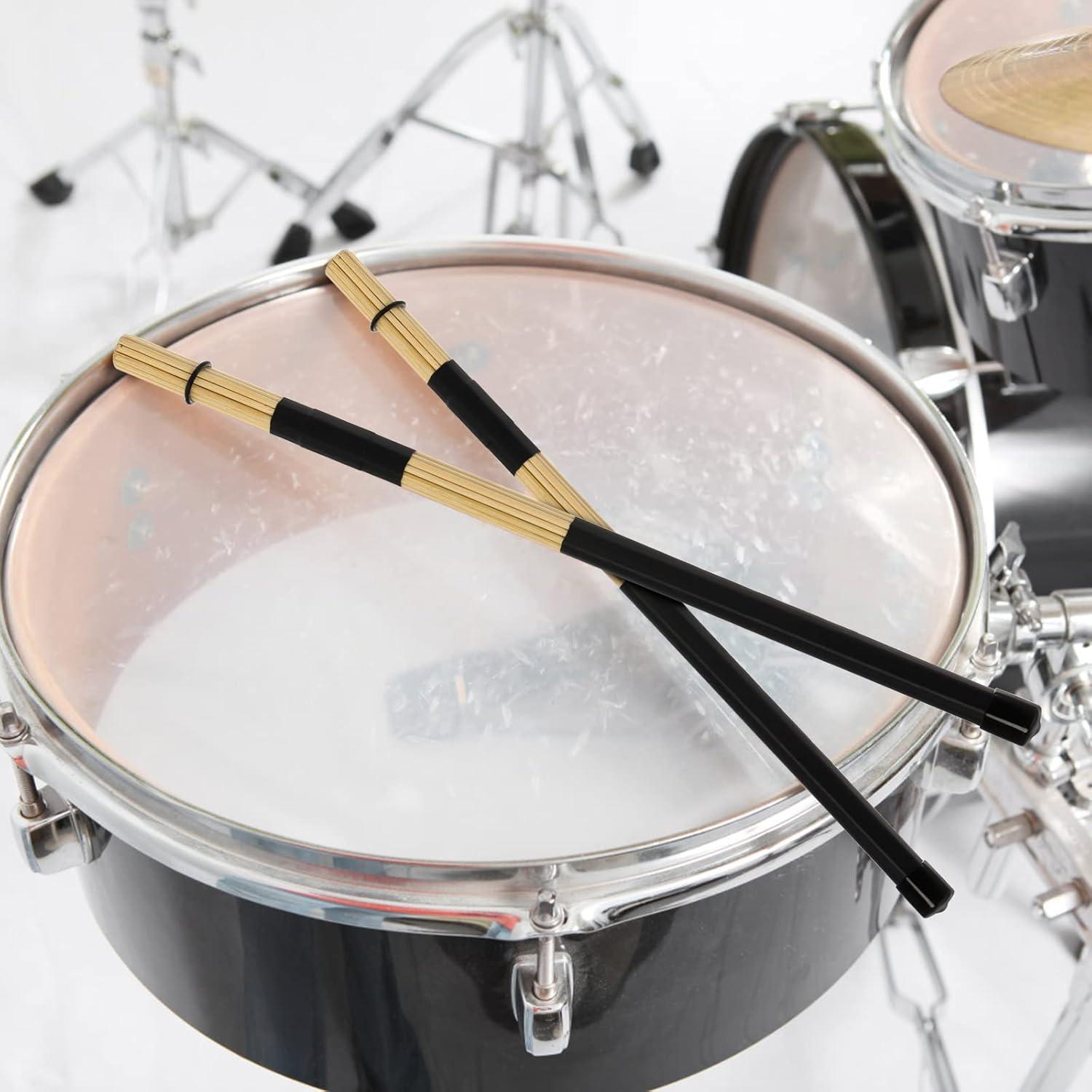 Palillos de Batería YOUEON 3 Pares 16" Bambú Jazz 5A