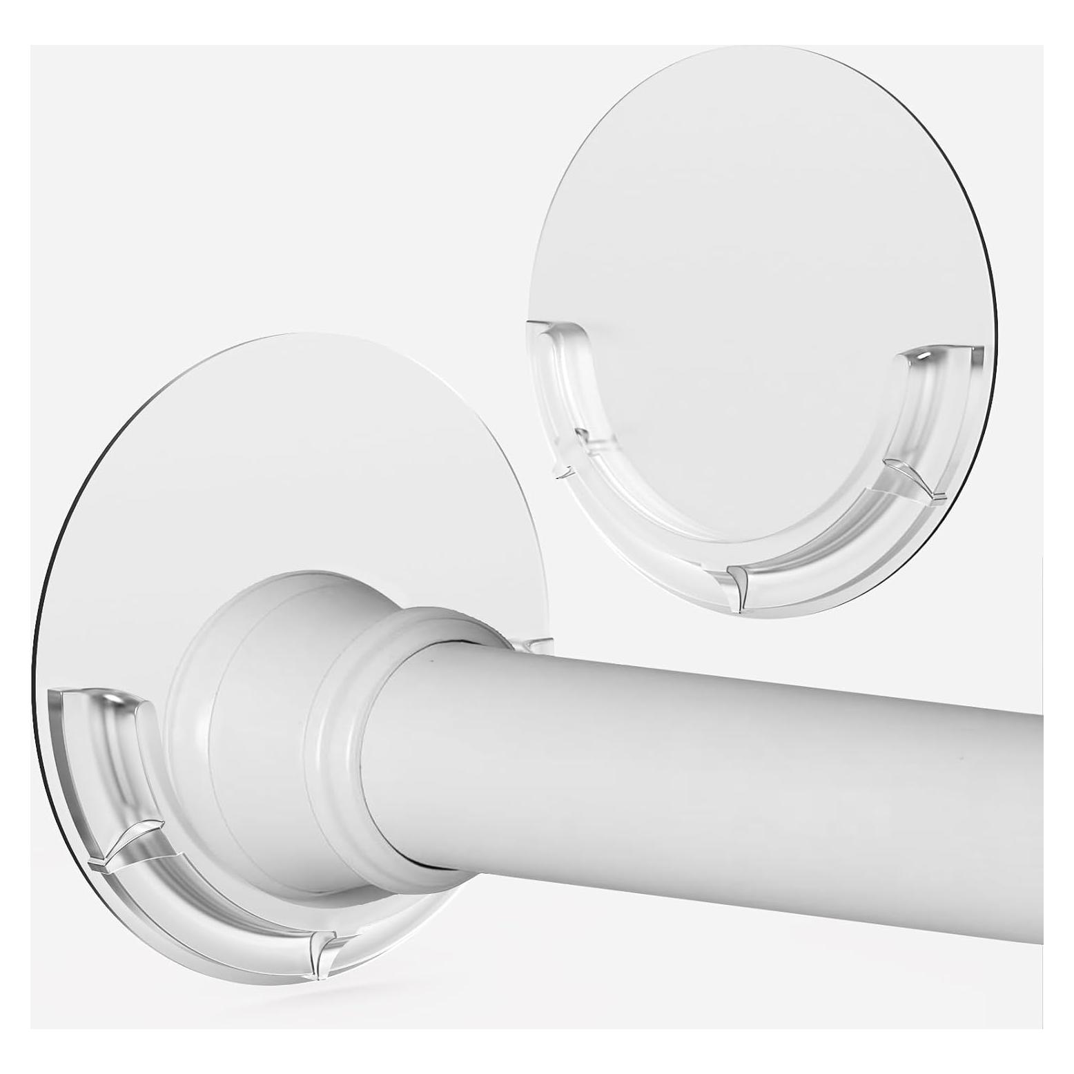 Soporte Adhesivo para Varilla de Ducha BRIOFOX 4.8 cm Blanco