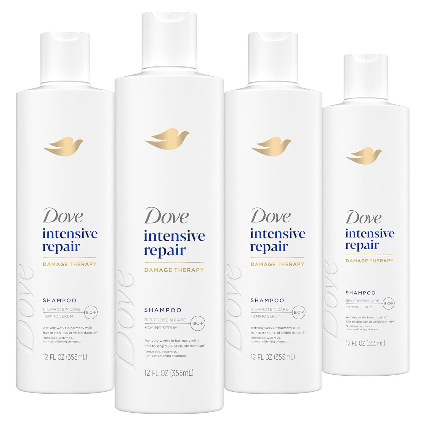 Champú Dove 4 unidades 354 ml Reparación Intensiva Cabello Dañado