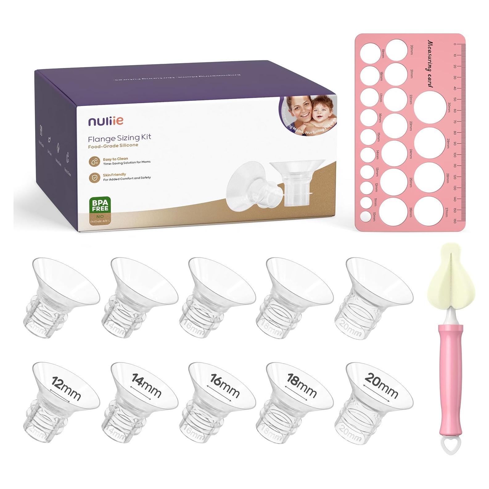 Kit de Insertos de Flange de Silicona Nuliie 10PCS 12-20mm