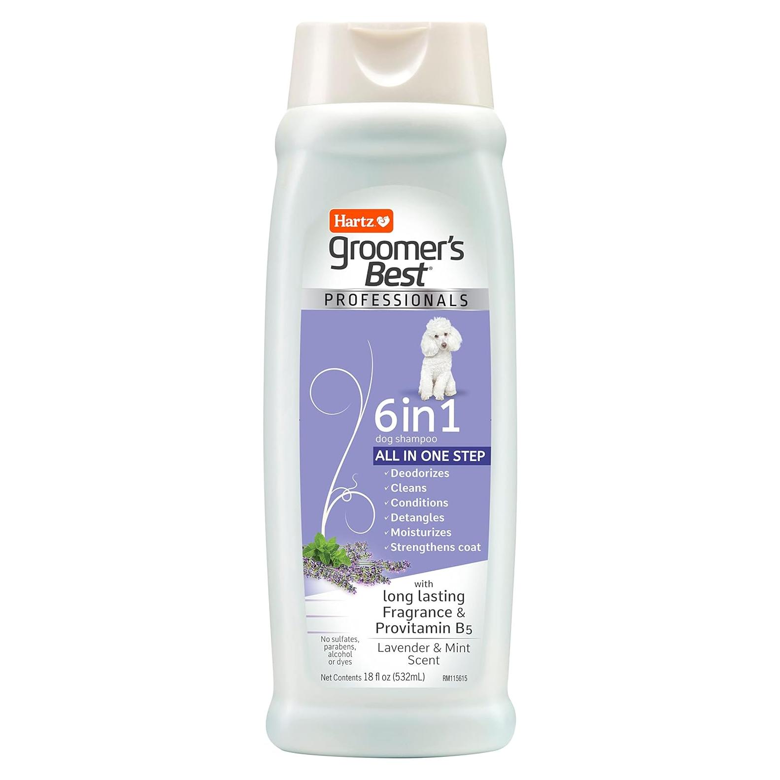 Champú y Acondicionador para Perros Hartz 6 en 1 532 ml
