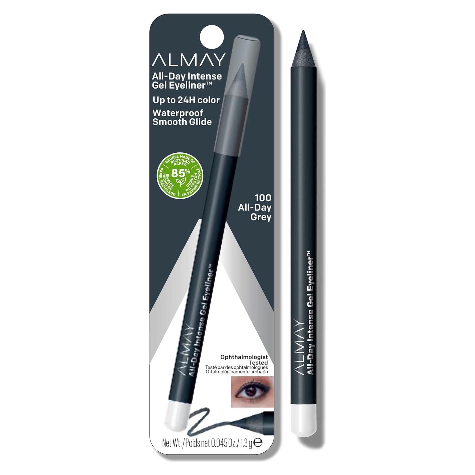 Delineador Gel Almay 100 Gris Todo el Día, 1.27 g, Impermeable