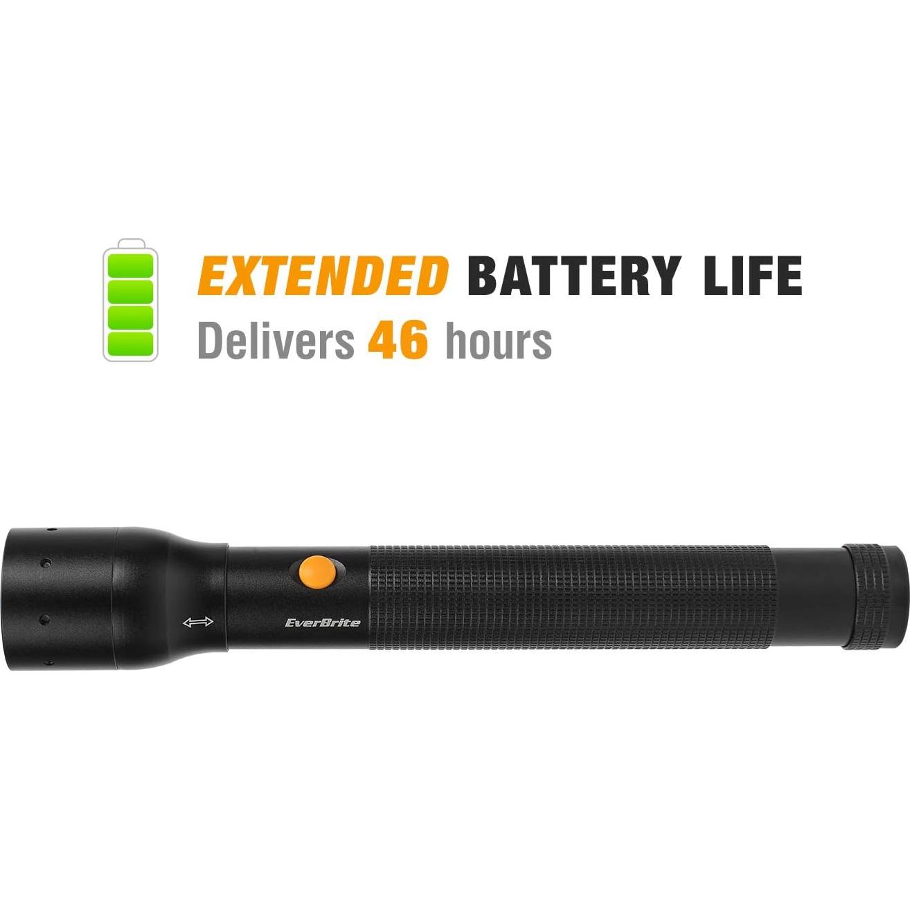 Linterna Táctica Ultra Brillante EverBrite 900 Lúmenes Zoomable