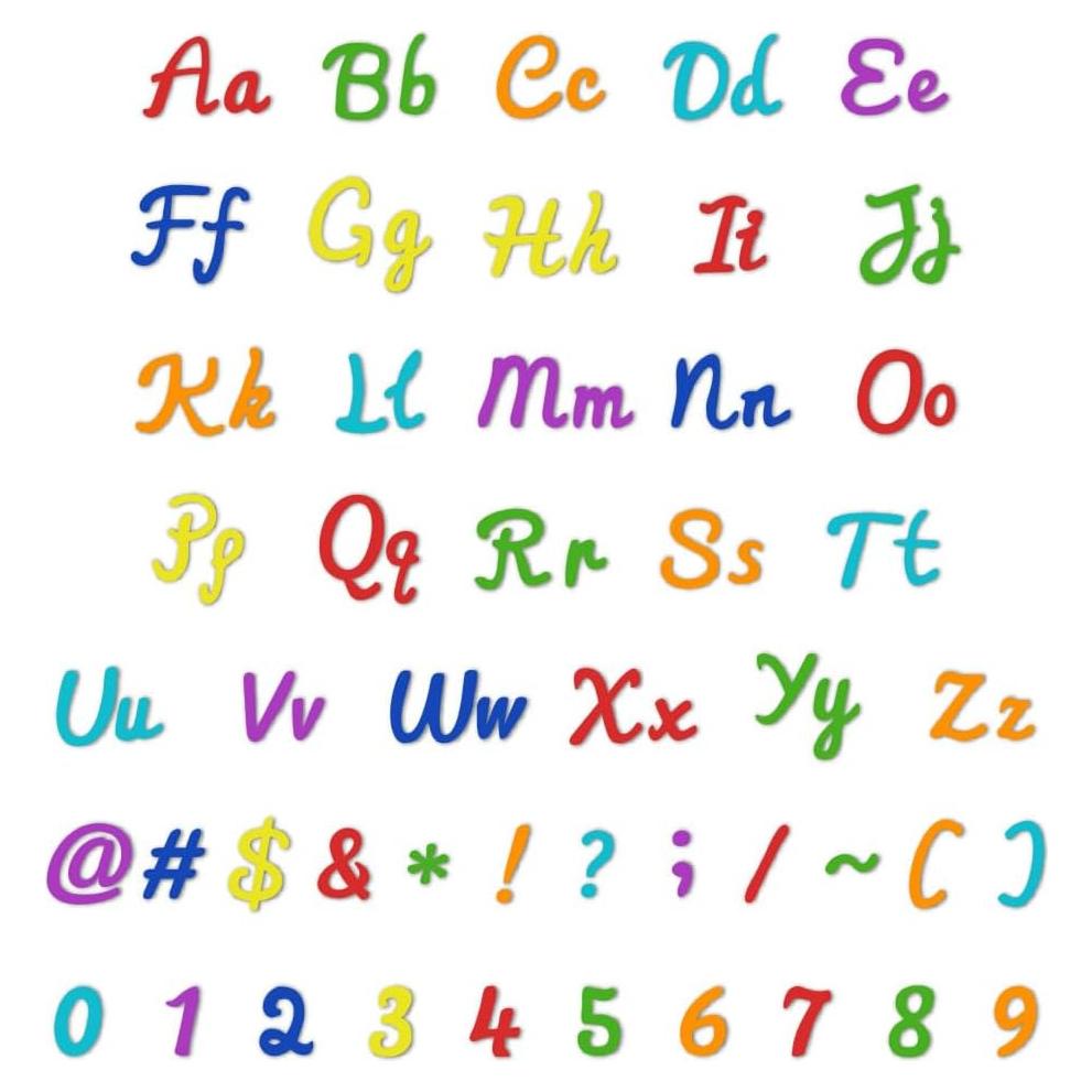 Cortadores de Letras y Números DELORIGIN 74pcs Scrapbooking