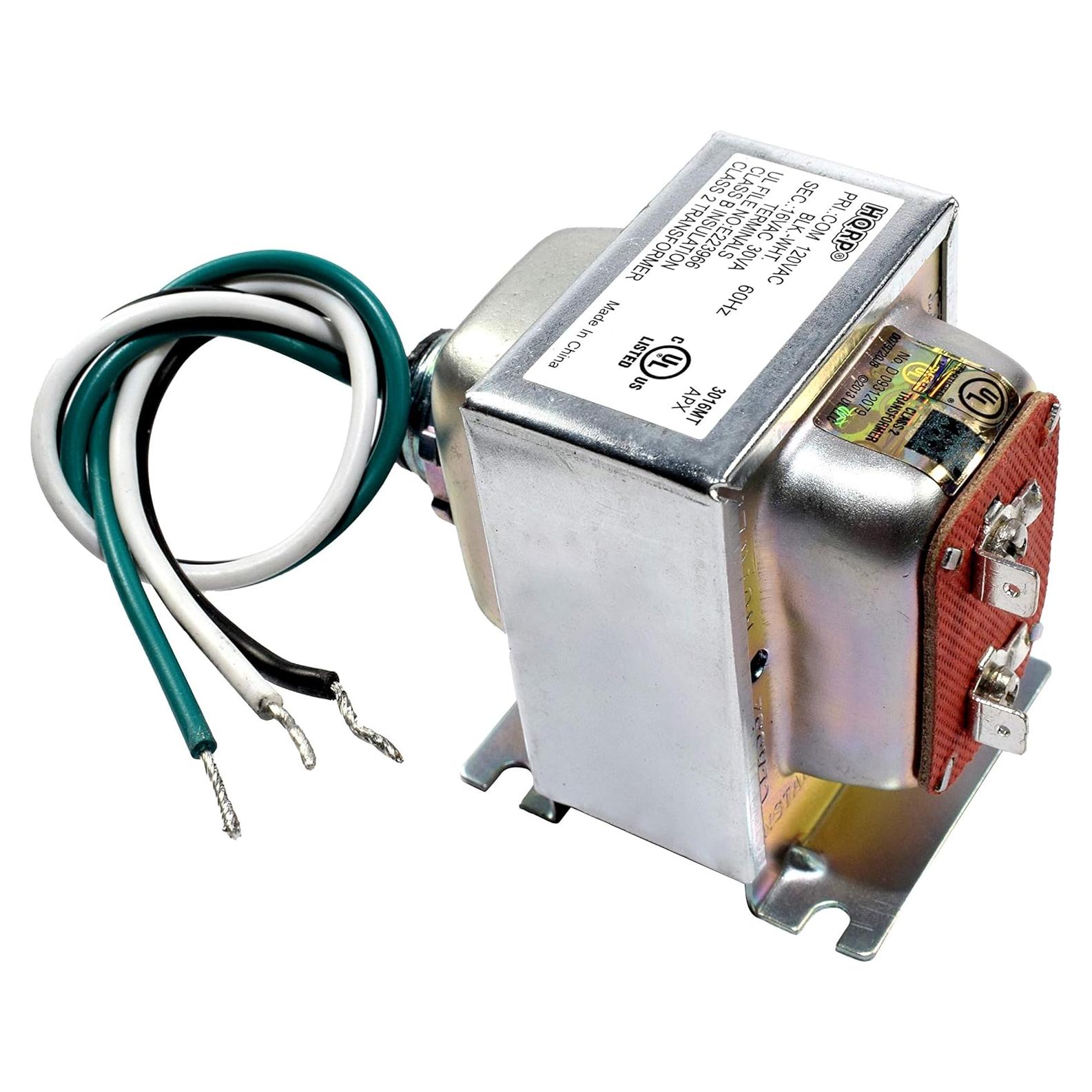 Transformador HQRP 16V 30VA para Timbres de Puerta Nest y Ring