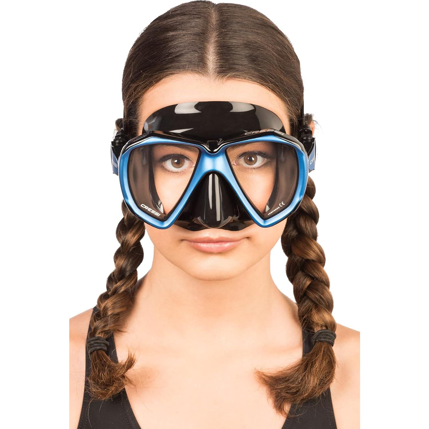 Cressi Máscara de Buceo Liberty Duo Silicona 100% Ajustable