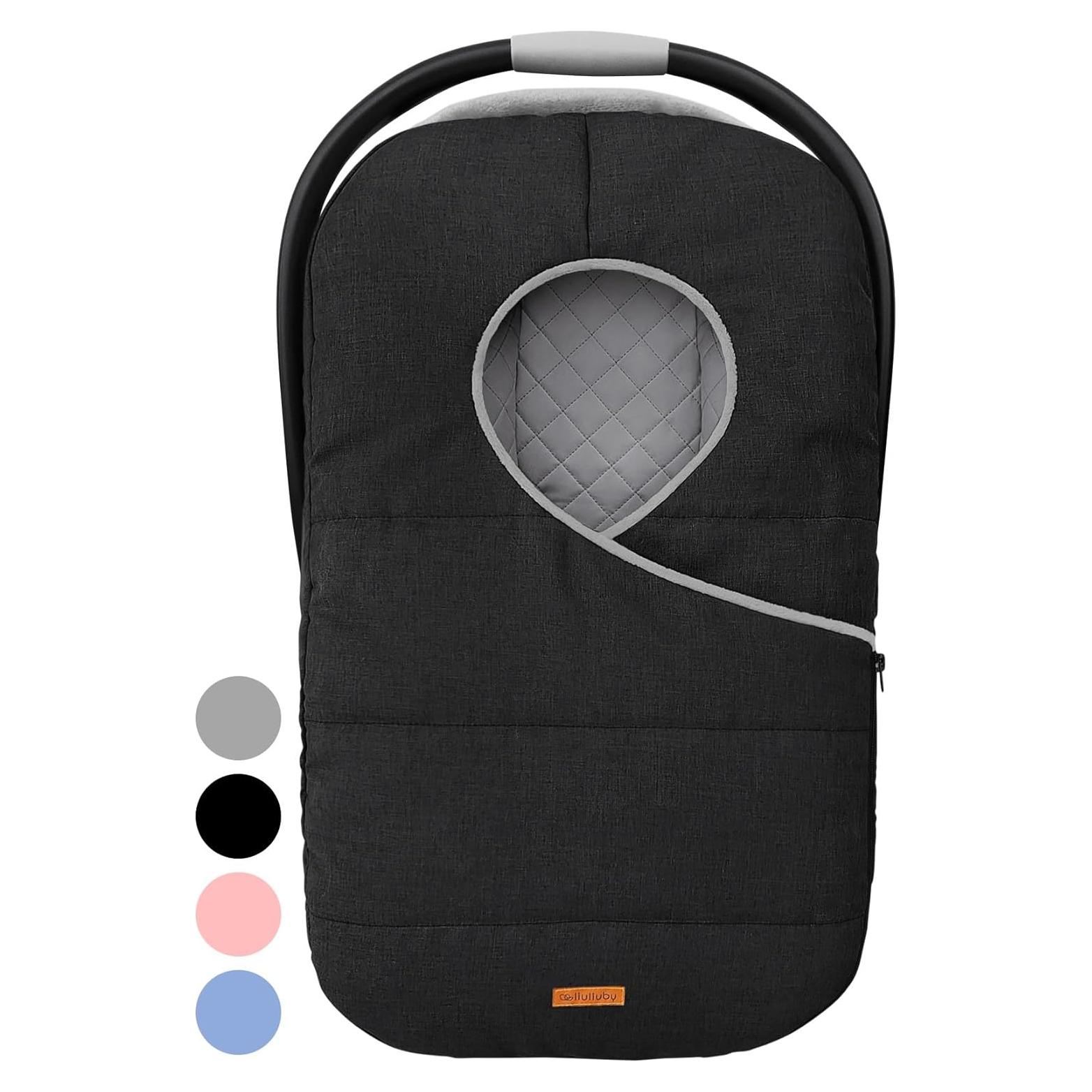 Funda de Asiento de Coche para Bebé Liuliuby Negra - Invierno