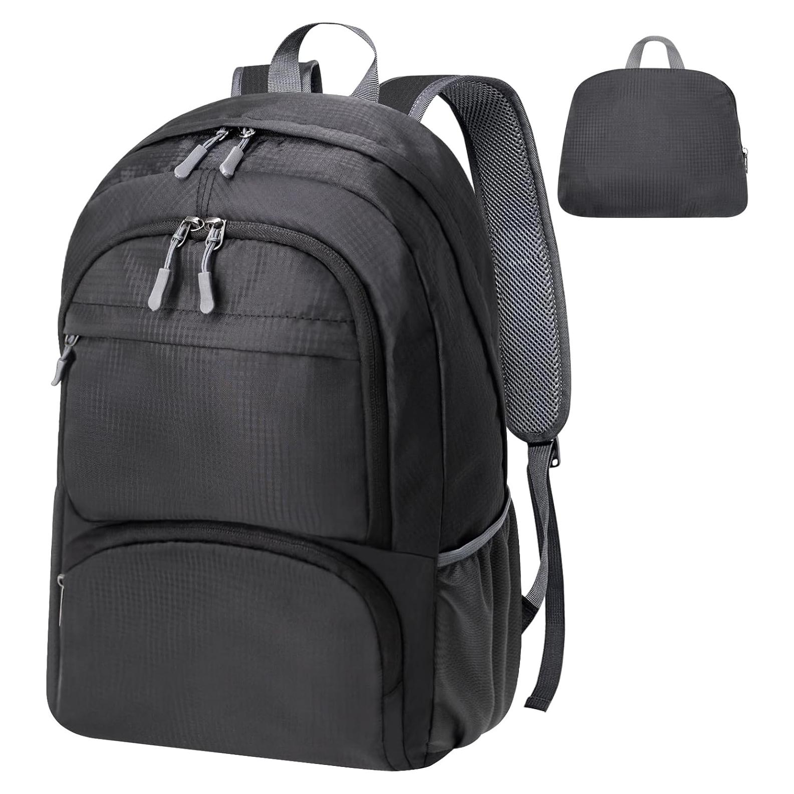 Mochila Plegable HOLYLUCK 20L Ligera Impermeable Negra
