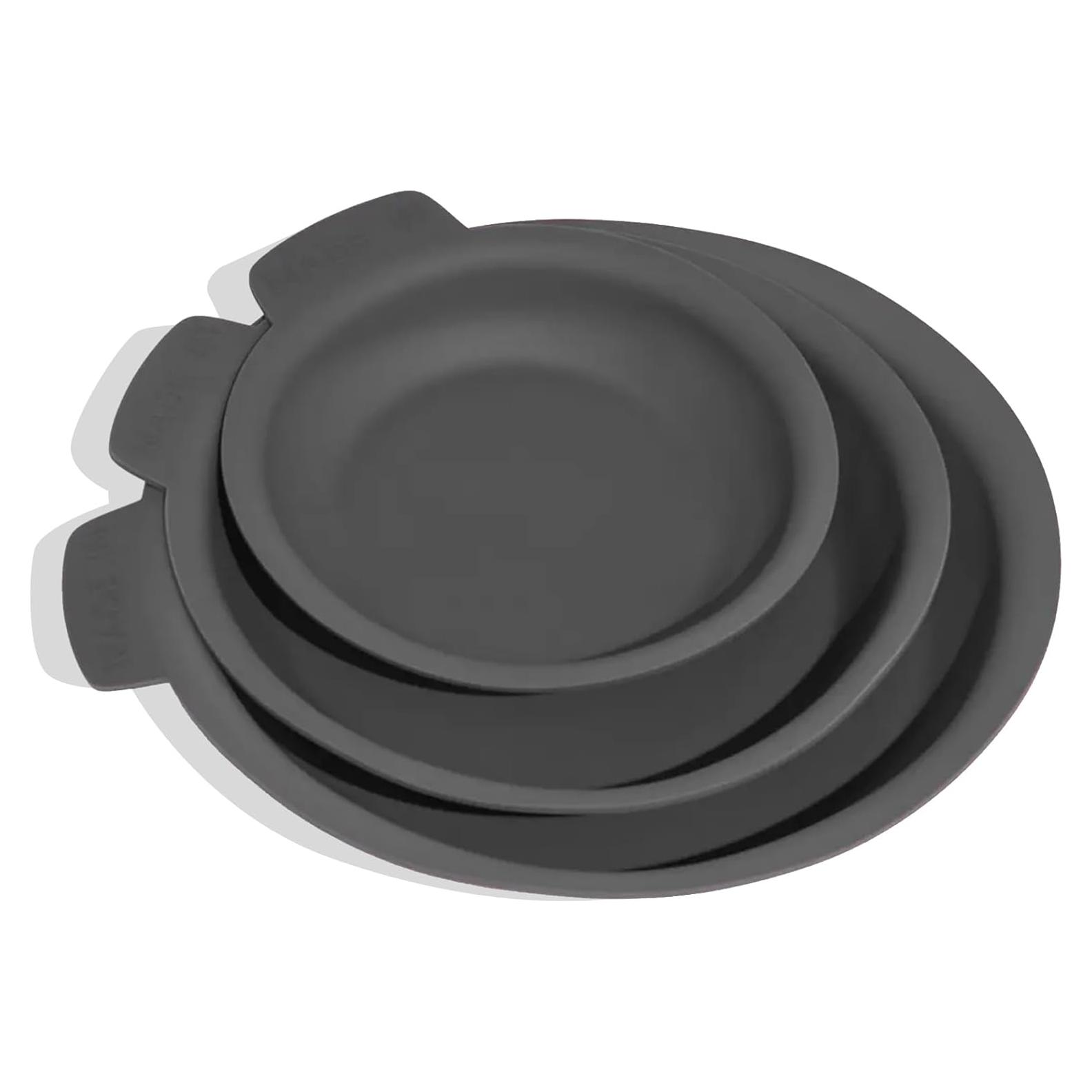 Set de Protectores de Sartén Made In - 3 Piezas Silicona Grafito