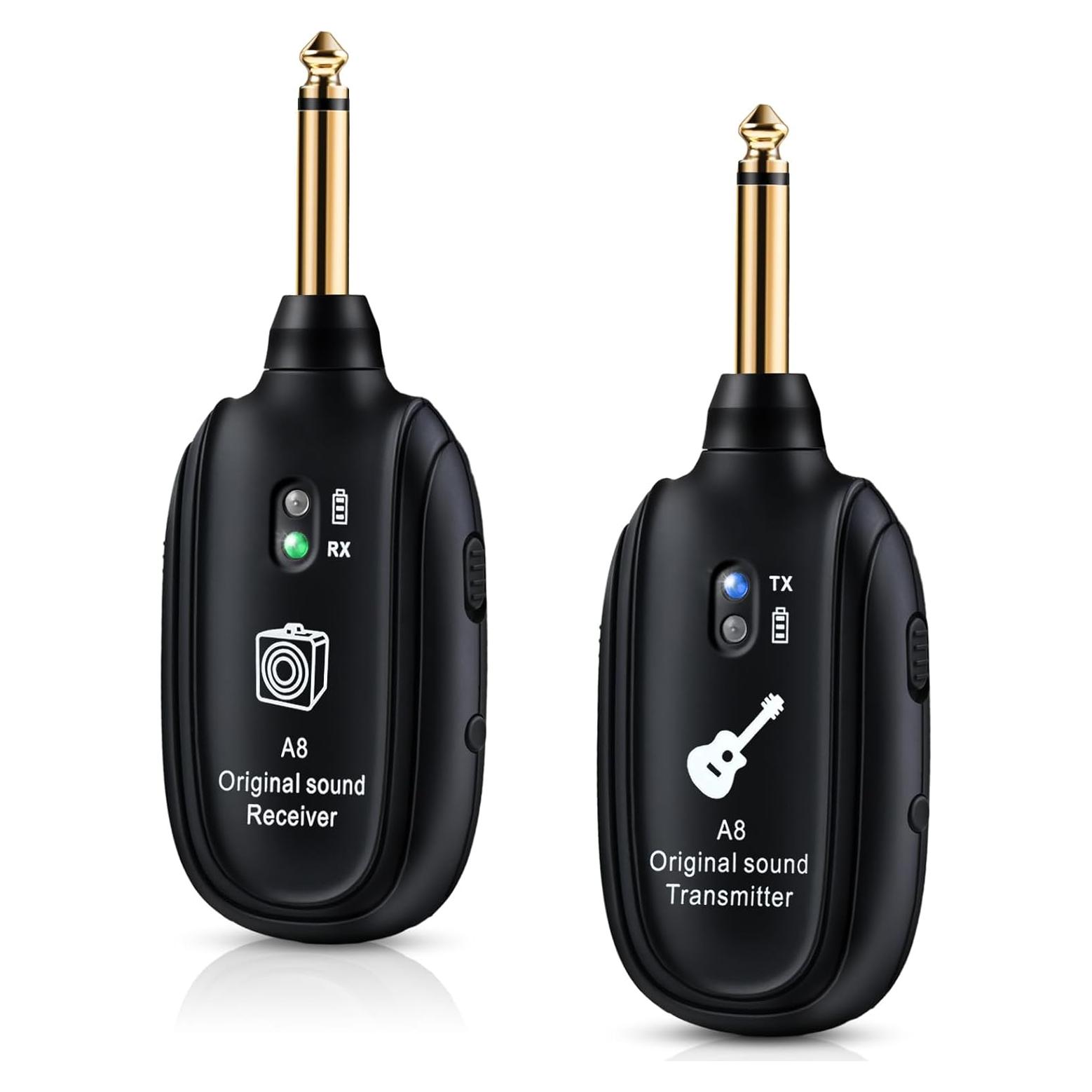Transmisor y Receptor Inalámbrico WENTELMUSIC A8 para Guitarra