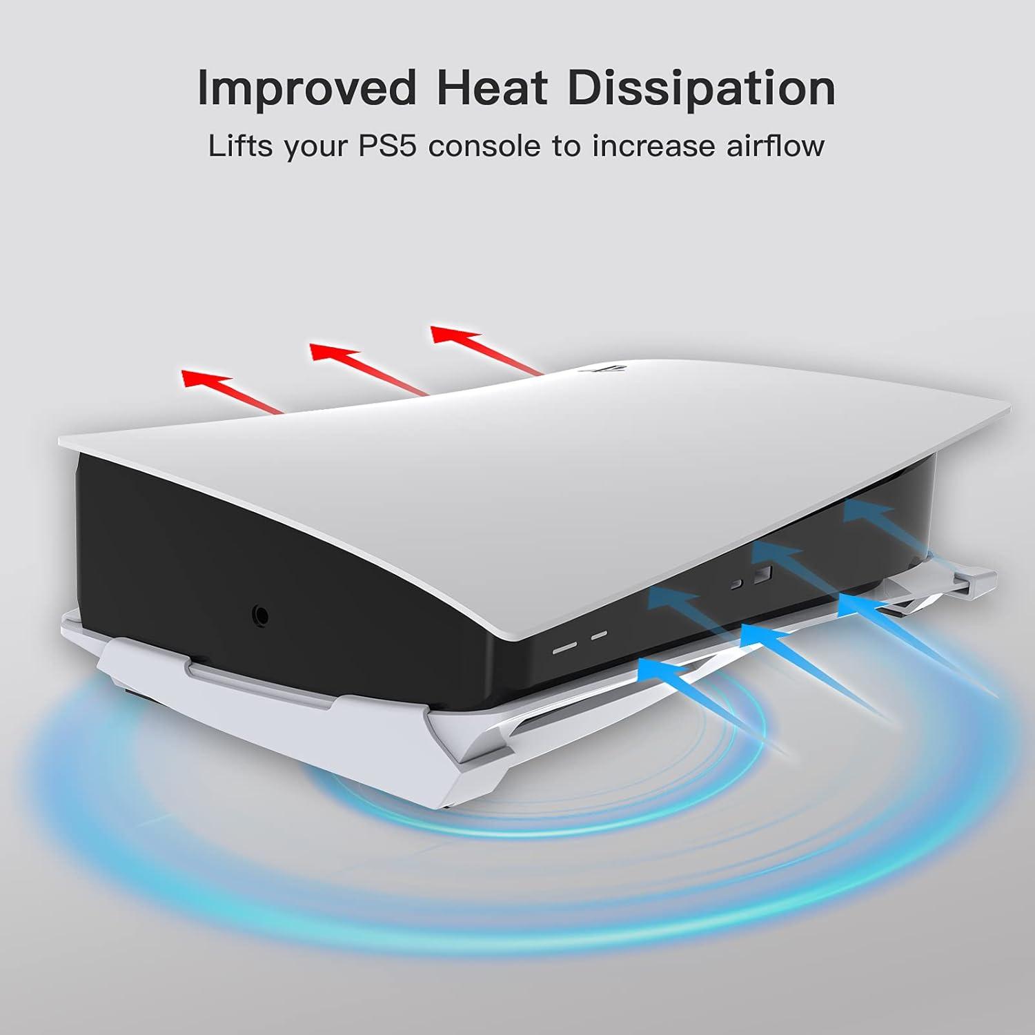 Soporte Horizontal NexiGo PS5 Blanco - Base Antideslizante