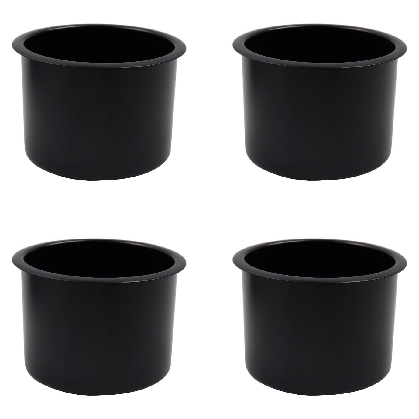 Soporte para Vaso Dnyta 4 Piezas Negro 9.65x9.65x7.62 cm