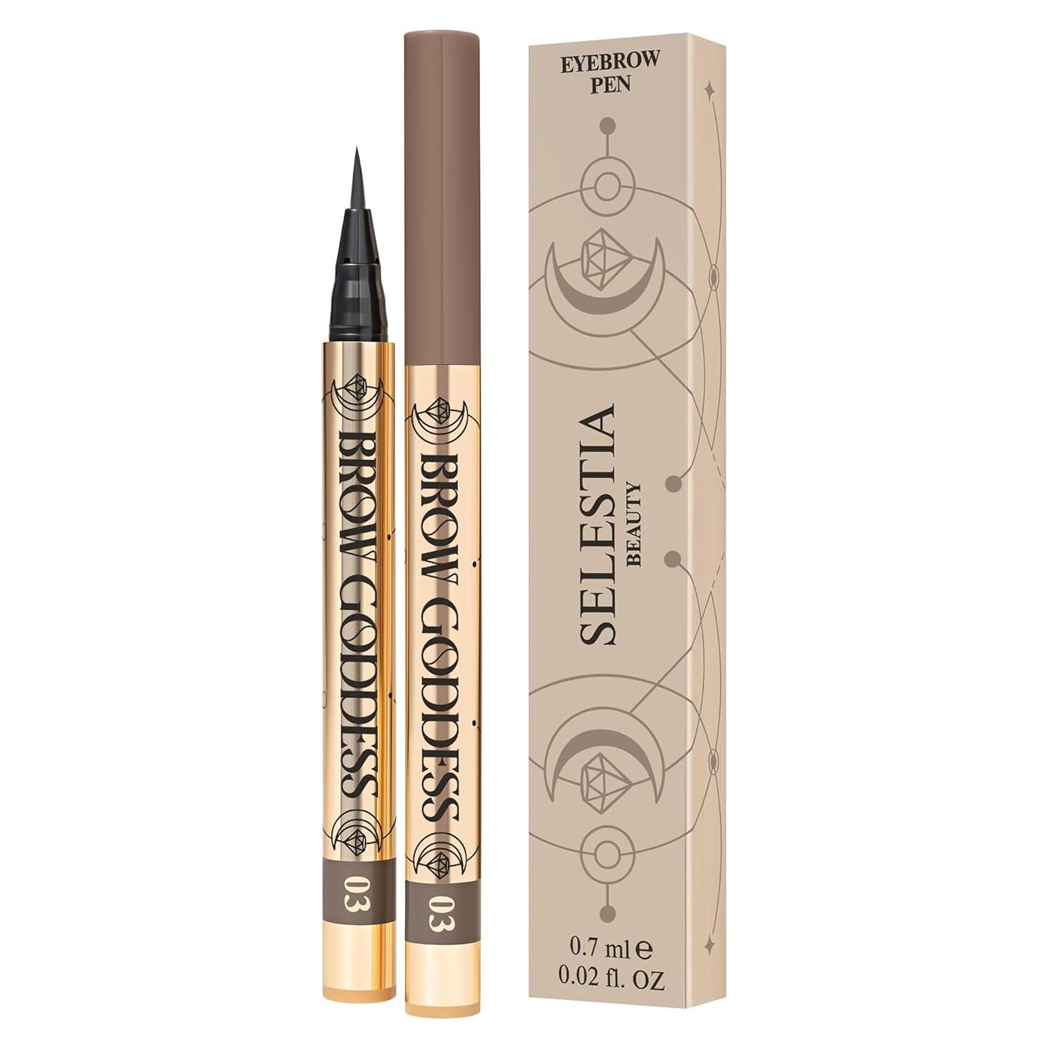 Lápiz de Cejas Líquido SELESTIA BEAUTY Bastet - Resistente a Manchas