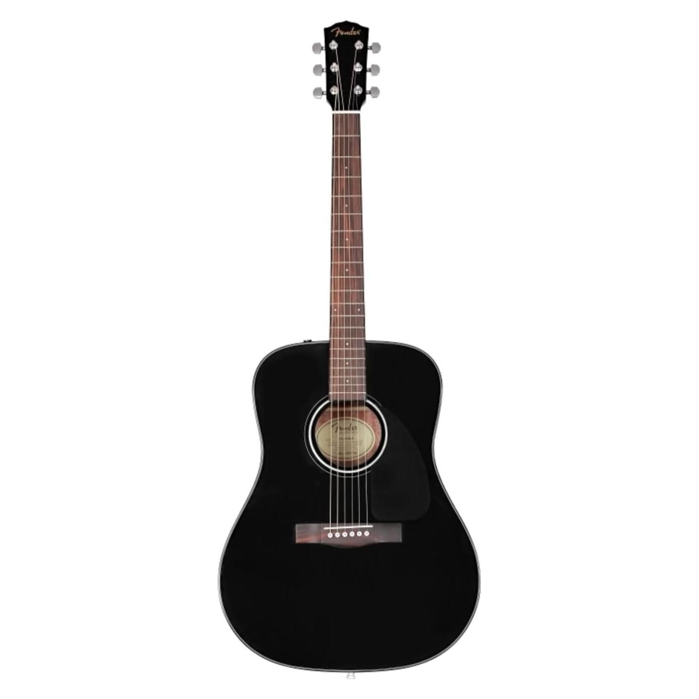 Guitarra Acústica Fender CD-60 Dreadnought V3 Negra con Estuche