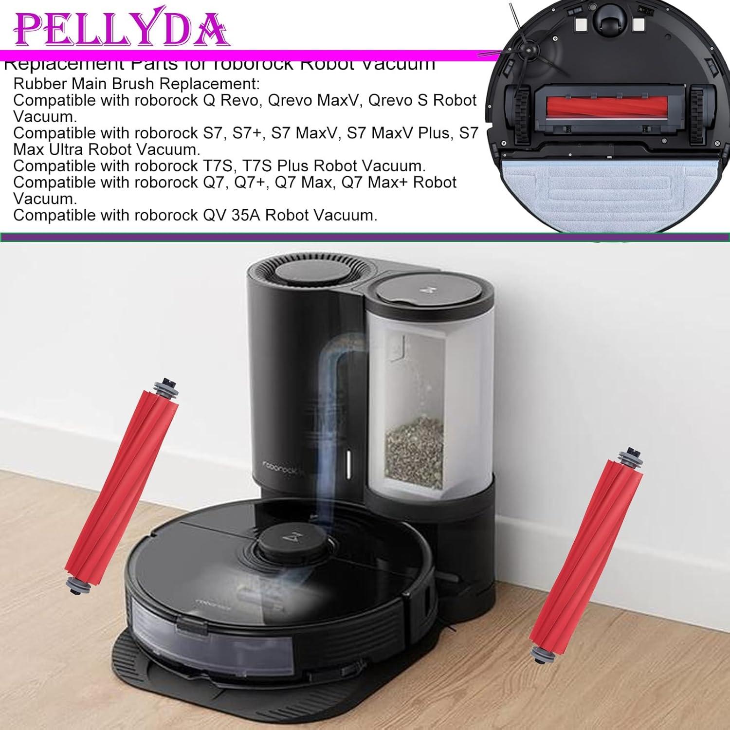 Cepillos de Reemplazo PELLYDA para Roborock S7 y Q Revo - 3 PZS