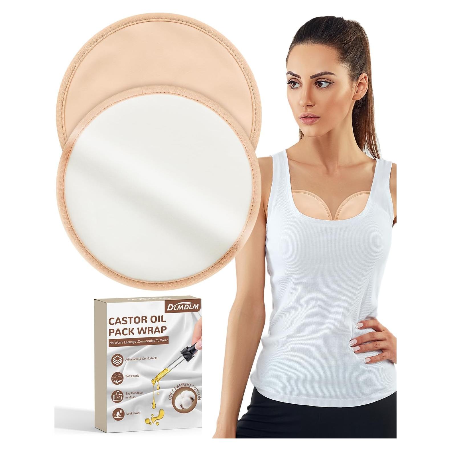 Almohadillas de Aceite de Ricino Orgánicas DLMDLM 2 Pcs 23.88 cm