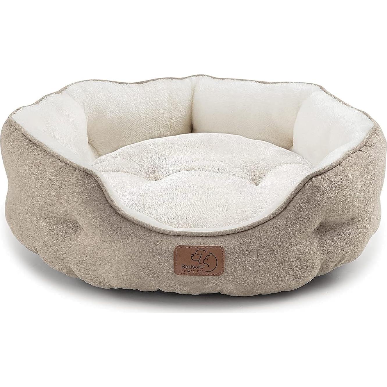 Cama para perros Bedsure redonda 50,8 cm antideslizante